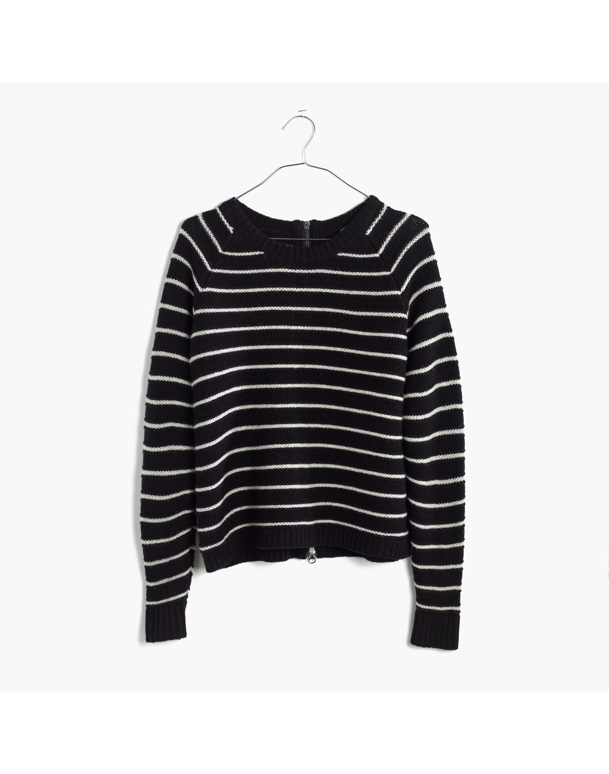 Palisade Back-Zip Sweater in Cablestripe