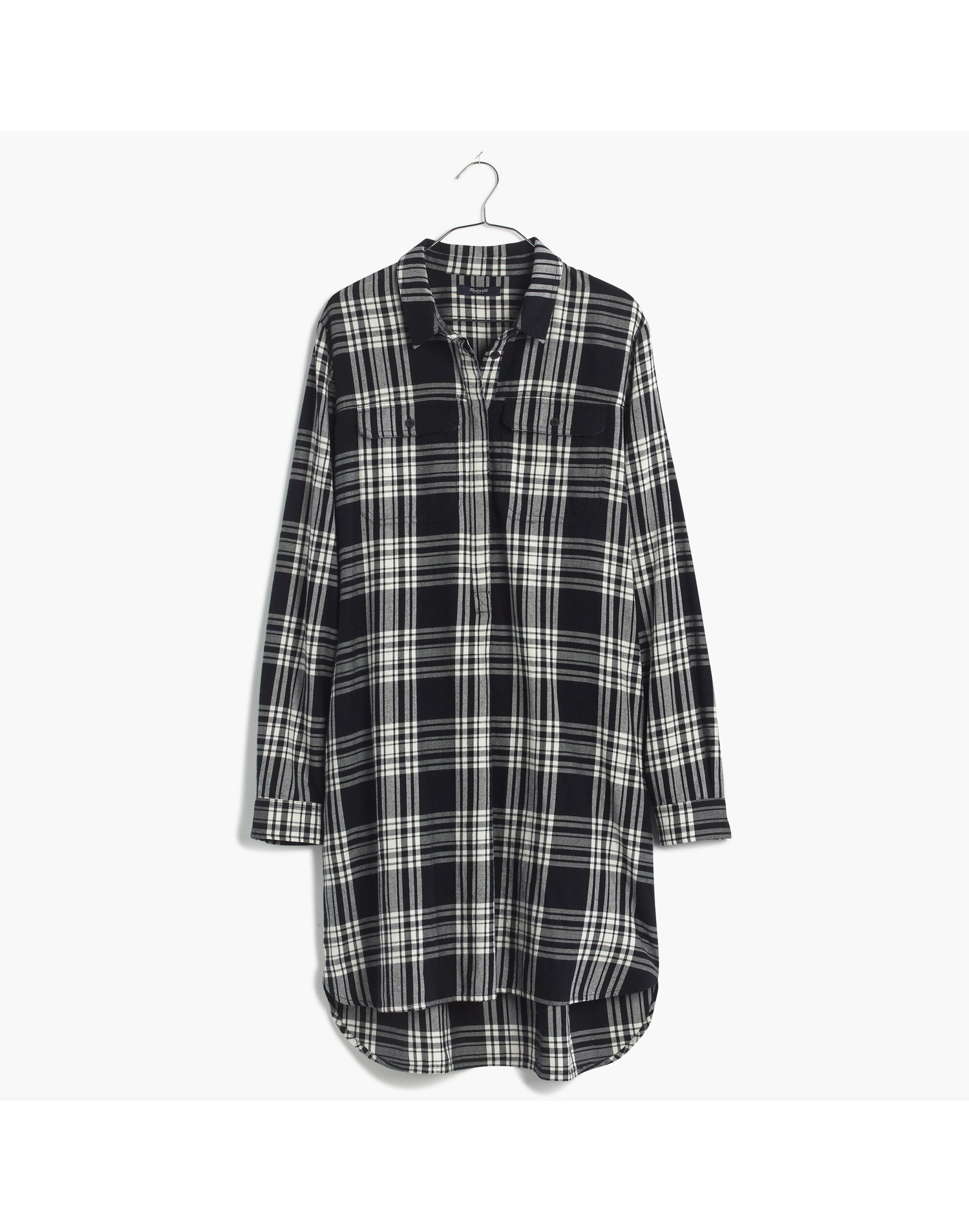 Flannel Daywalk Shirtdress in Glendale Plaid