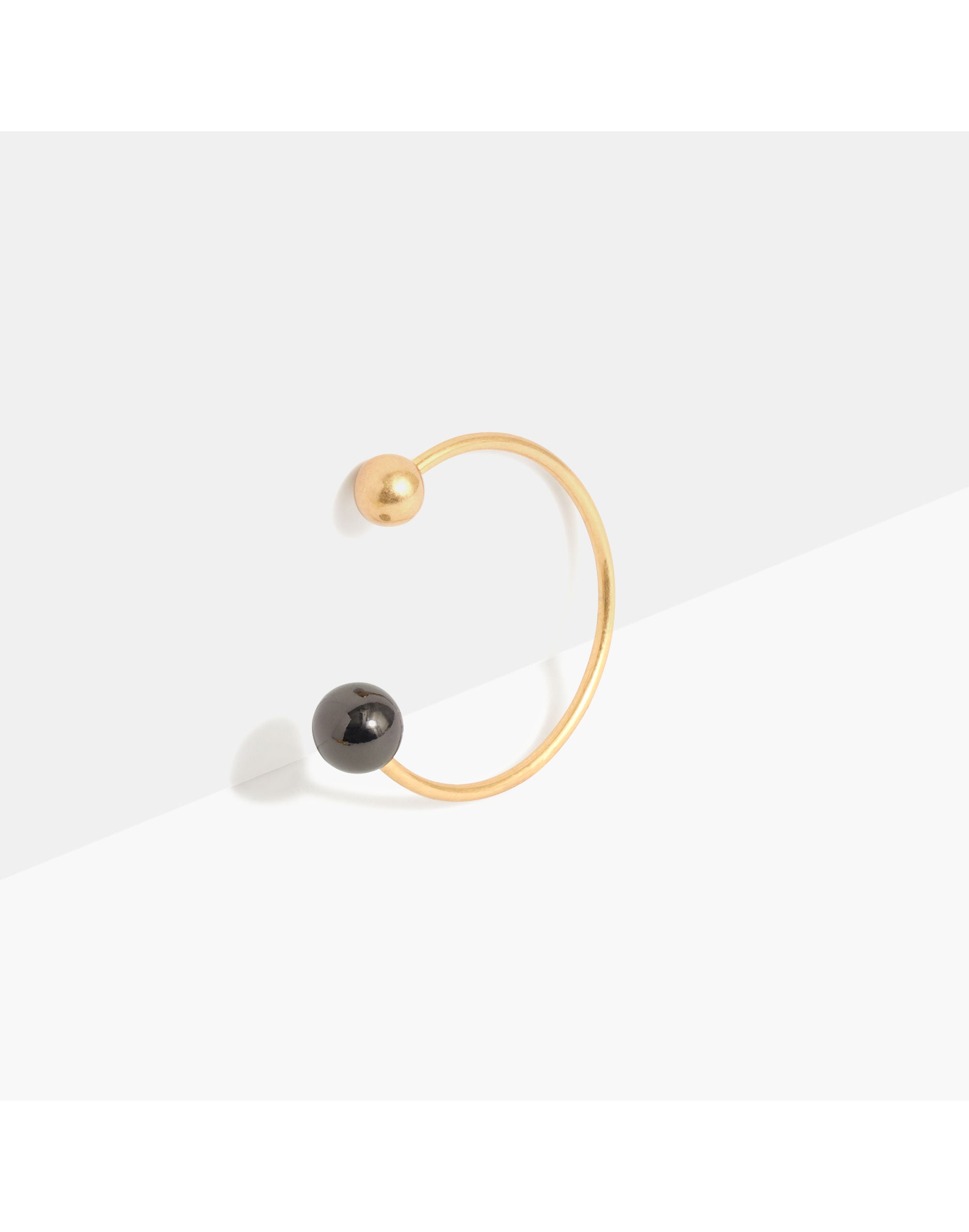 Metal Pearl Cuff Bracelet