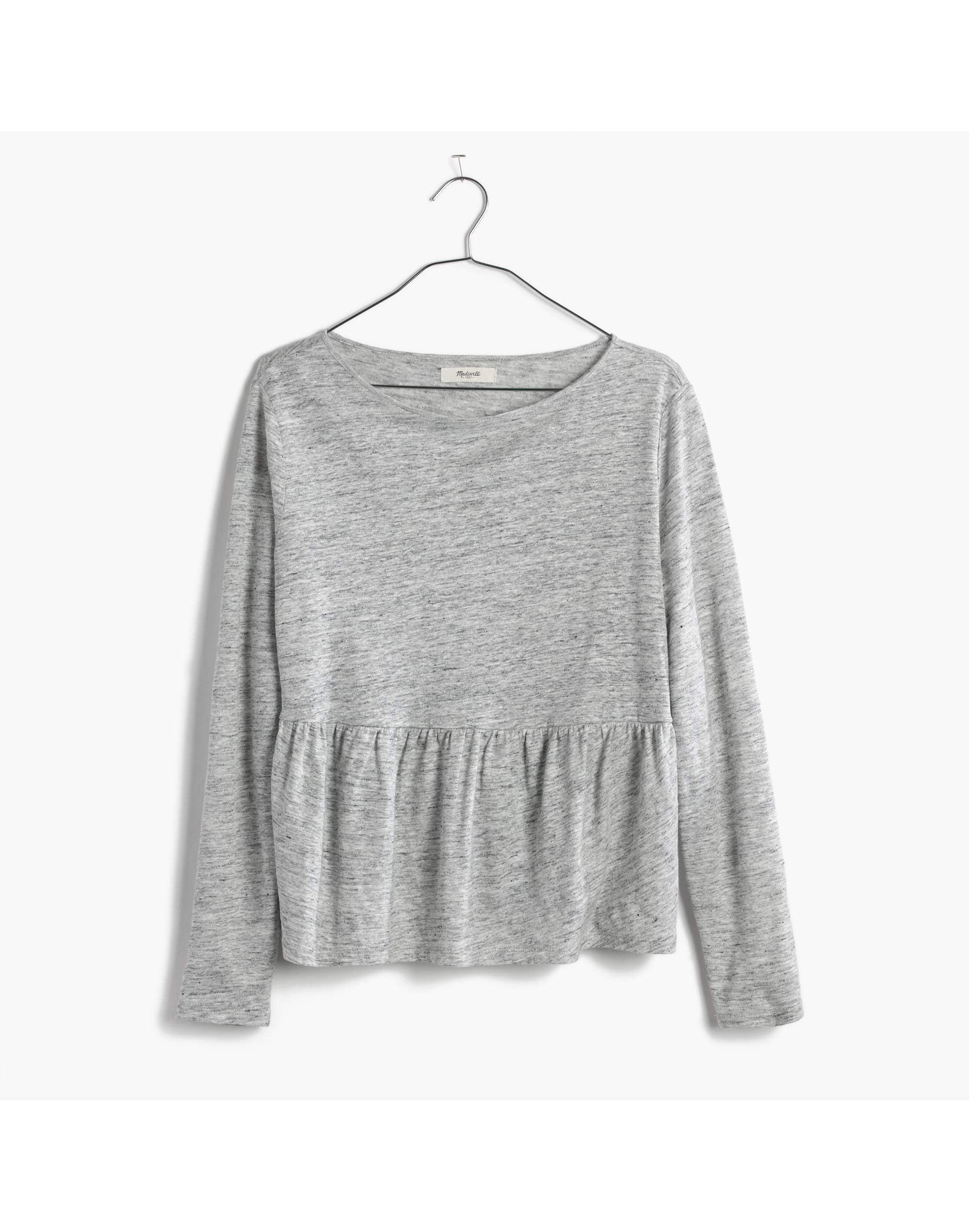 Modern Linen Flare-Hem Tee