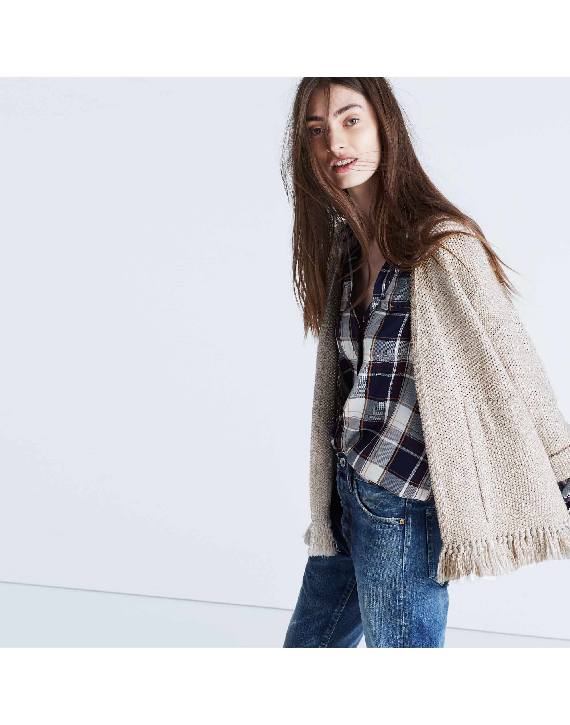 Memento Fringe Cardigan Sweater