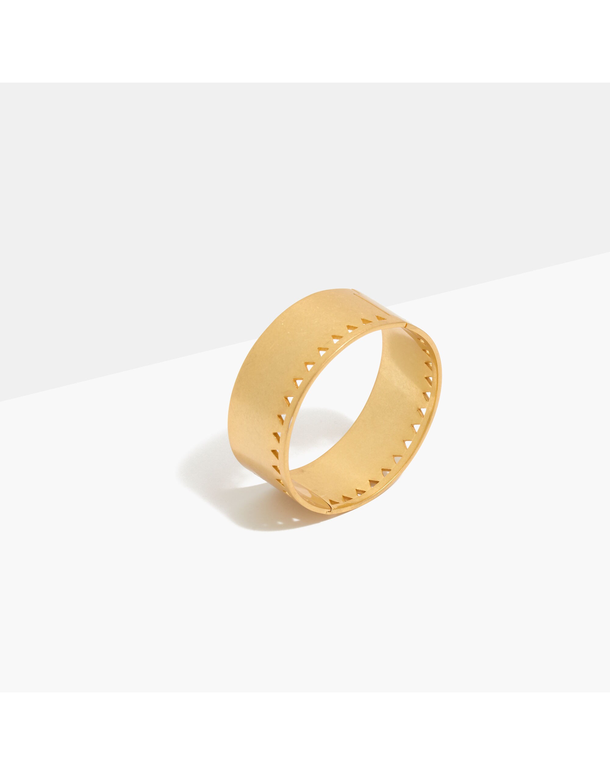 Angle-Etch Hinge Cuff Bracelet