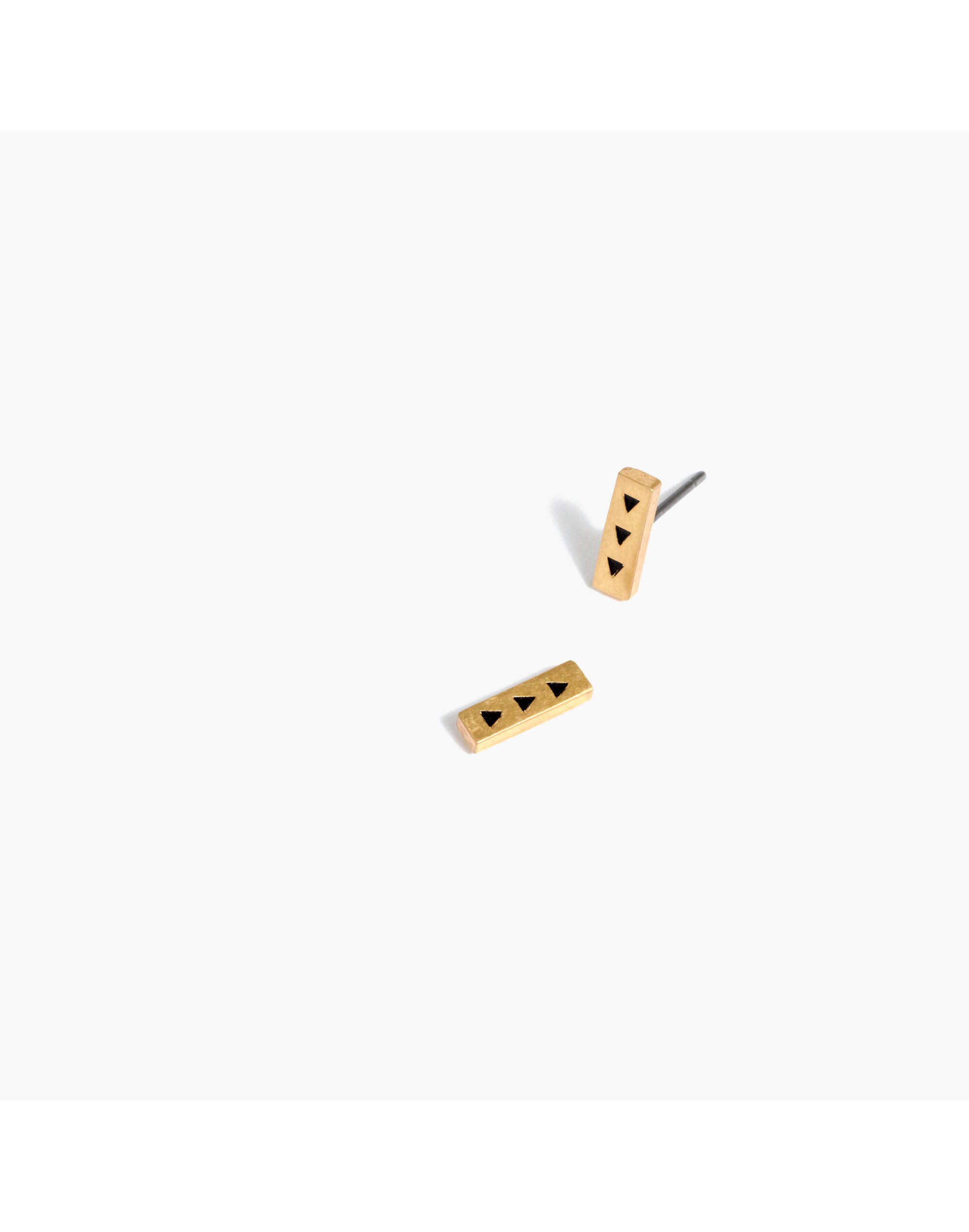 Angle-Etch Stud Earrings