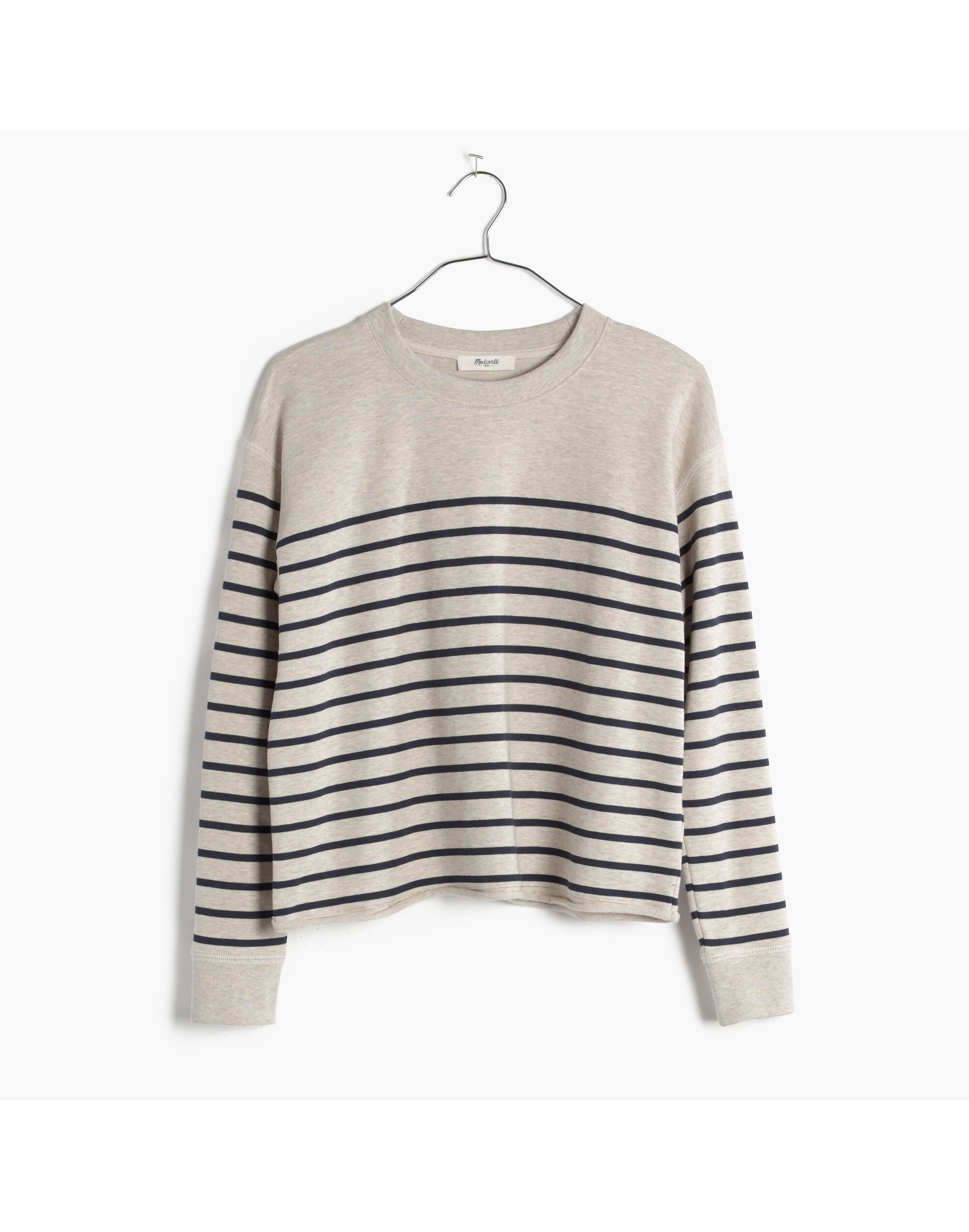 Cutoff Sweatshirt in Stripe