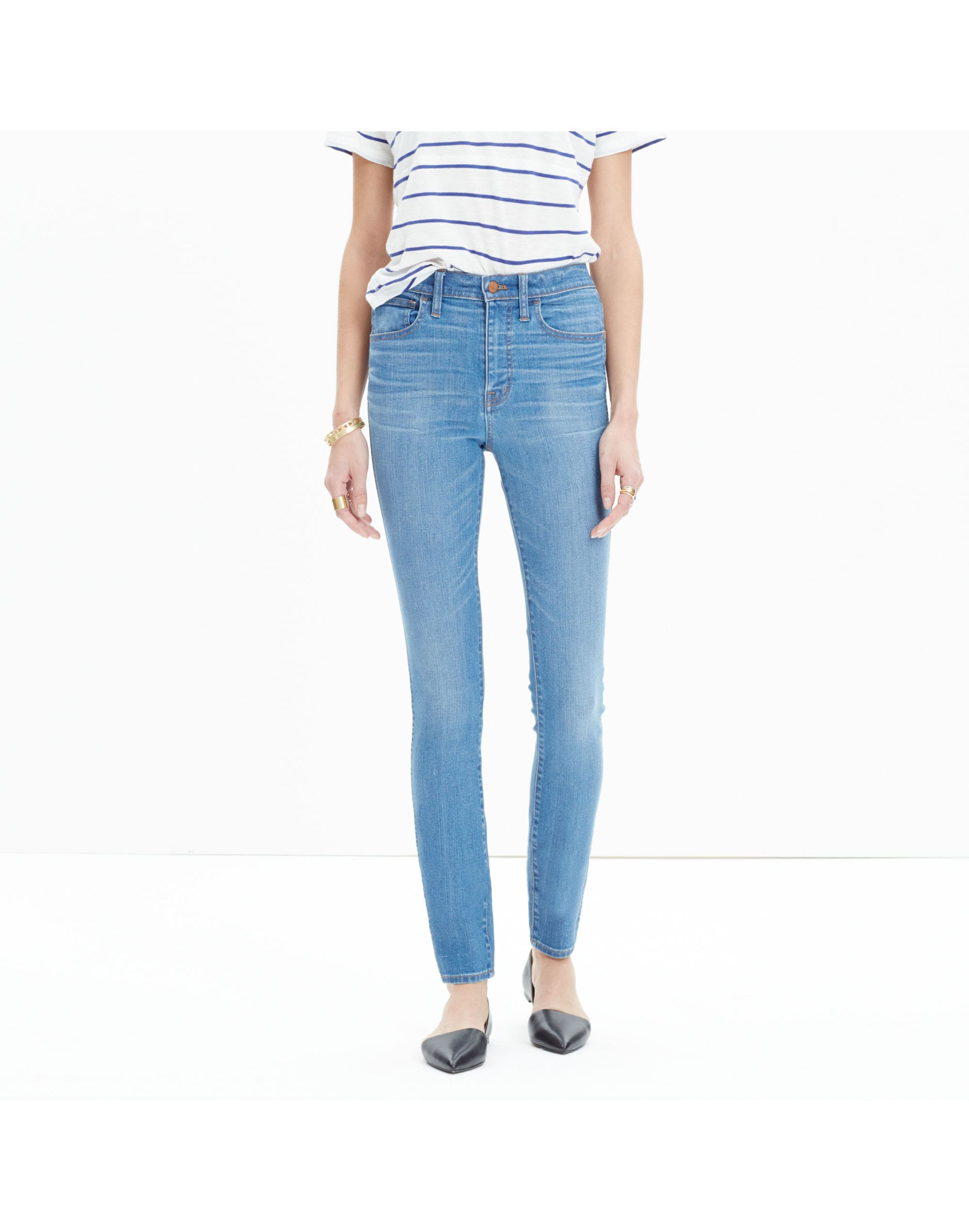 10" High-Rise Skinny Jeans in Rosedale