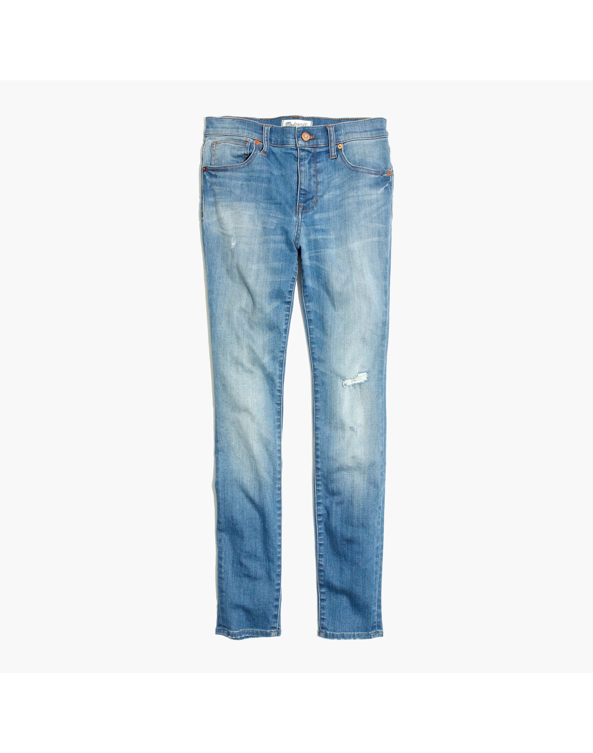 9" High-Rise Skinny Jeans in Sadie Wash