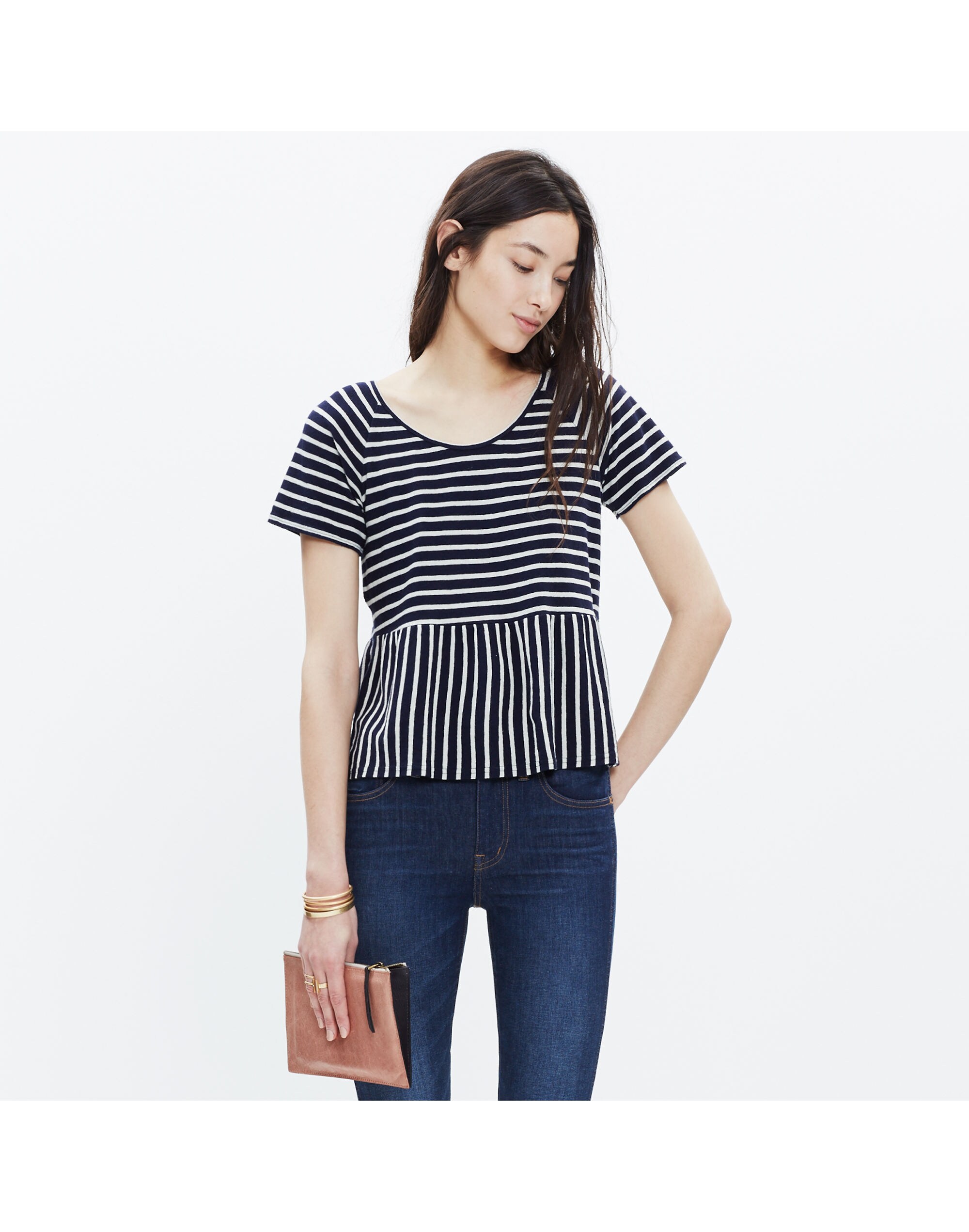 Swing Panel Tee in Stripe