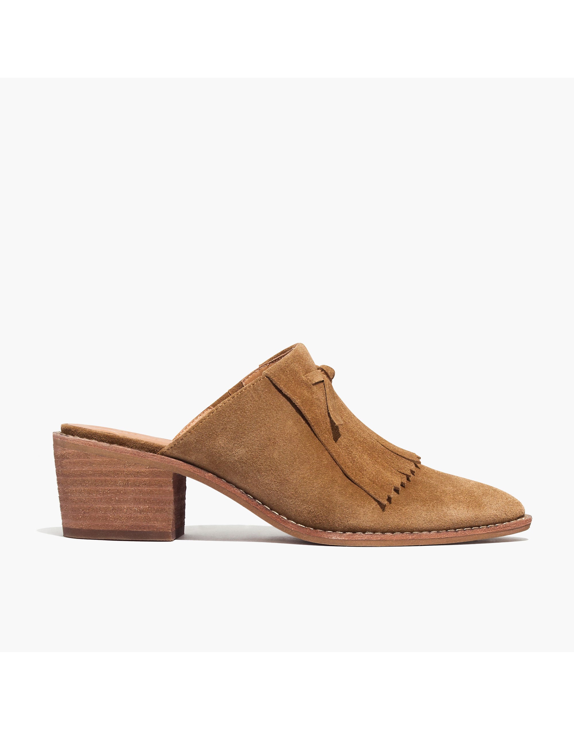 The Dani Fringed Mule - Brown