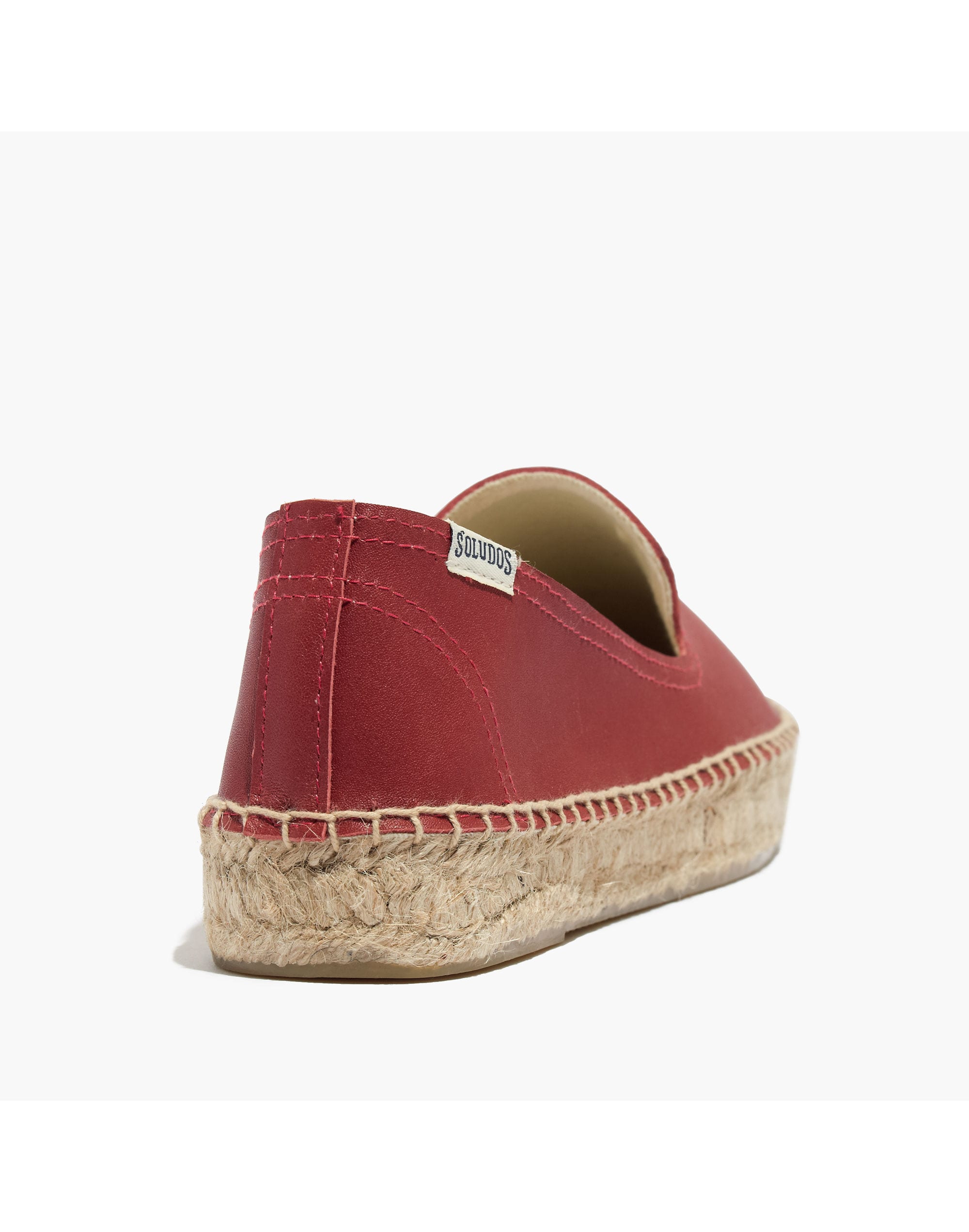 Soludos&reg; Platform Smoking Slippers in Leather