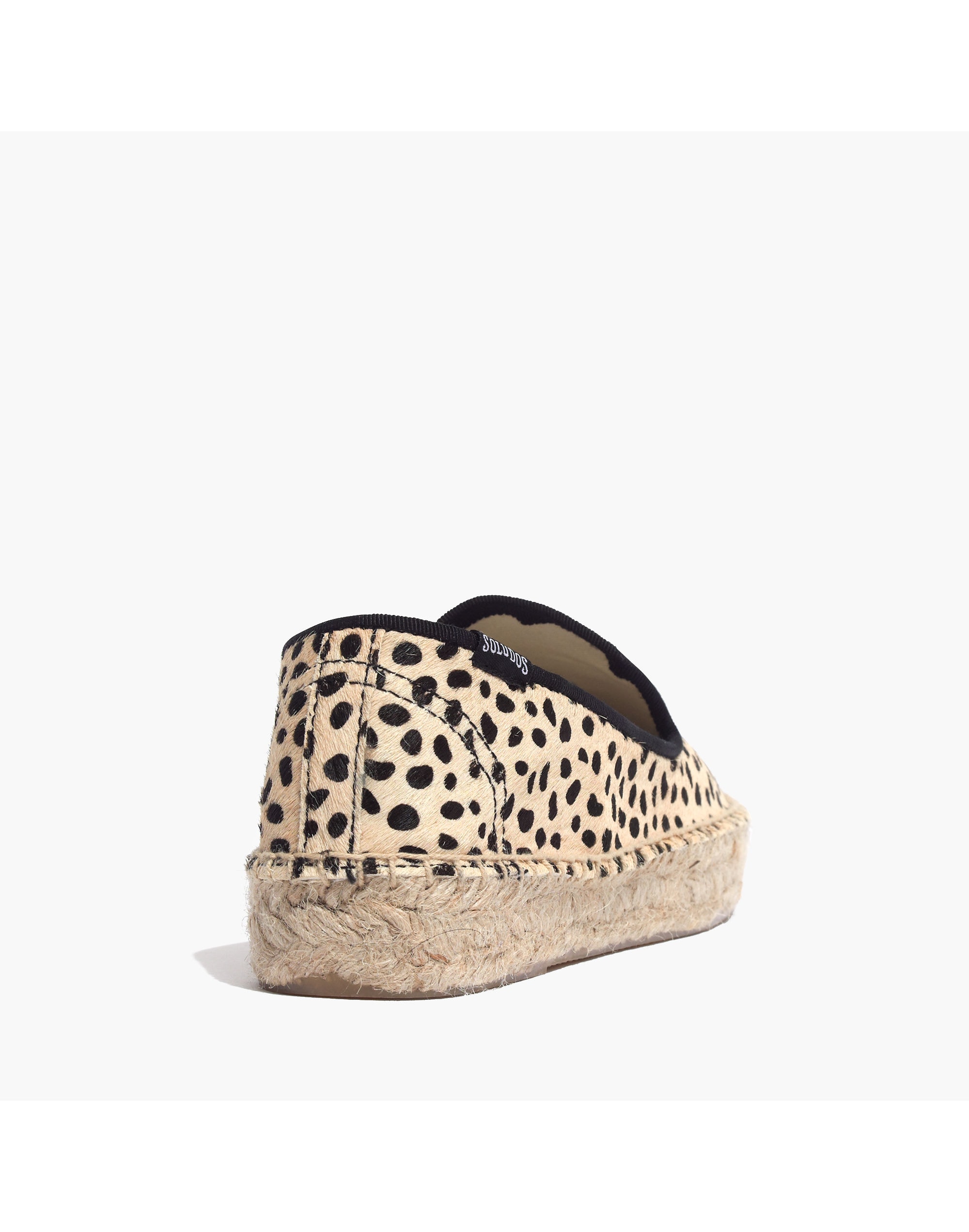 Soludos&reg; Platform Smoking Slippers in Calf Hair