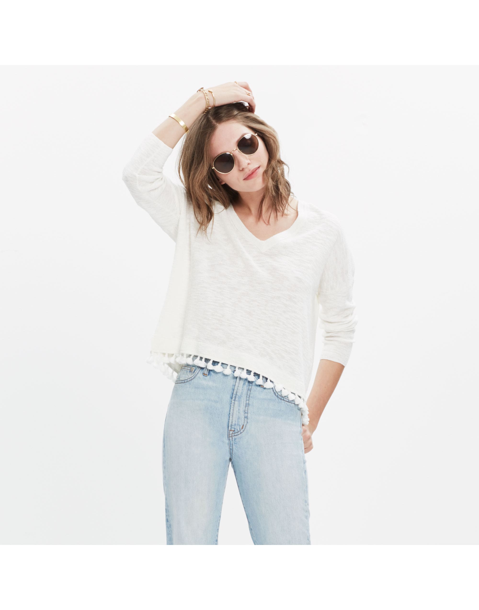 Globe Fringe Sweater