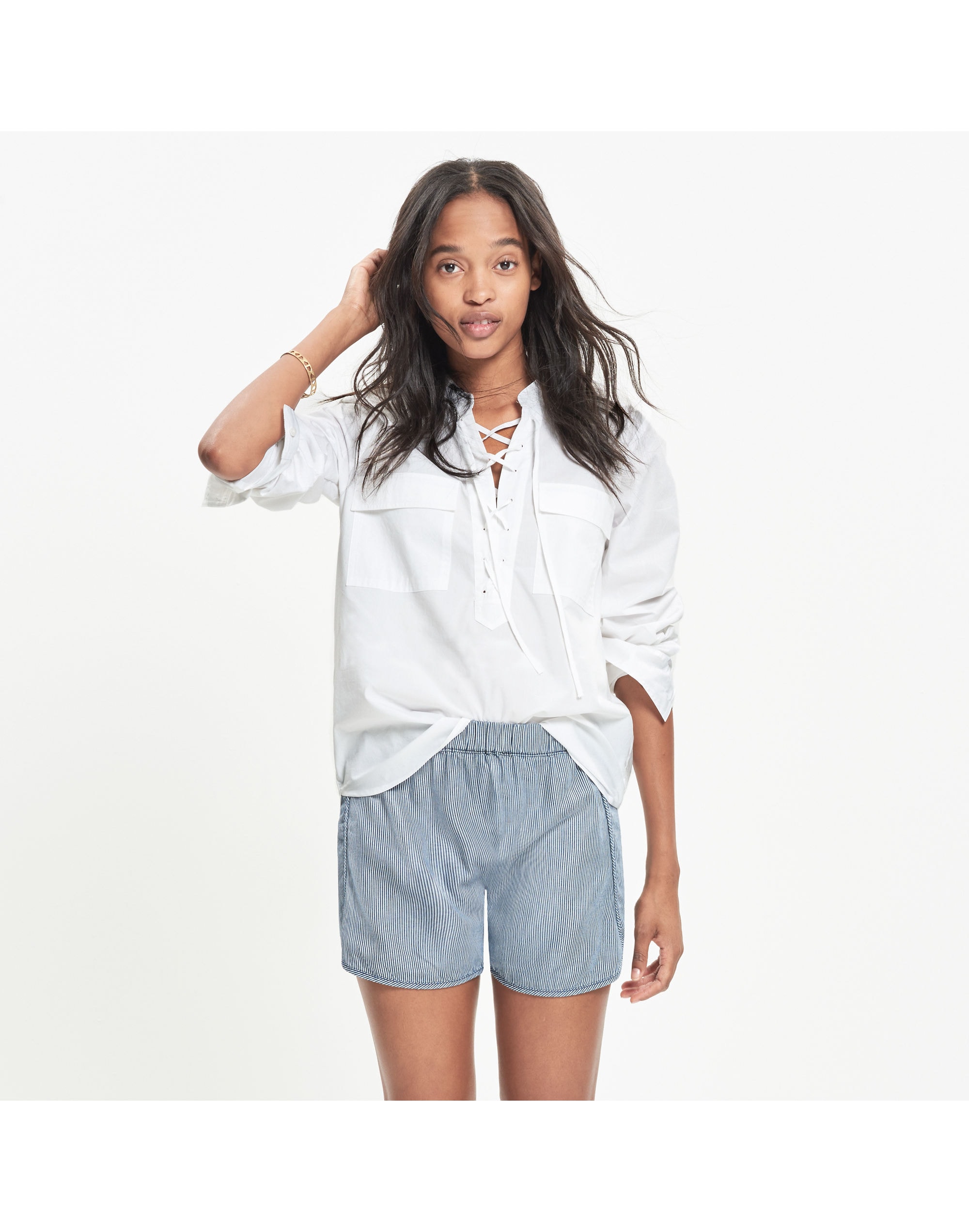 Terrace Lace-Up Shirt