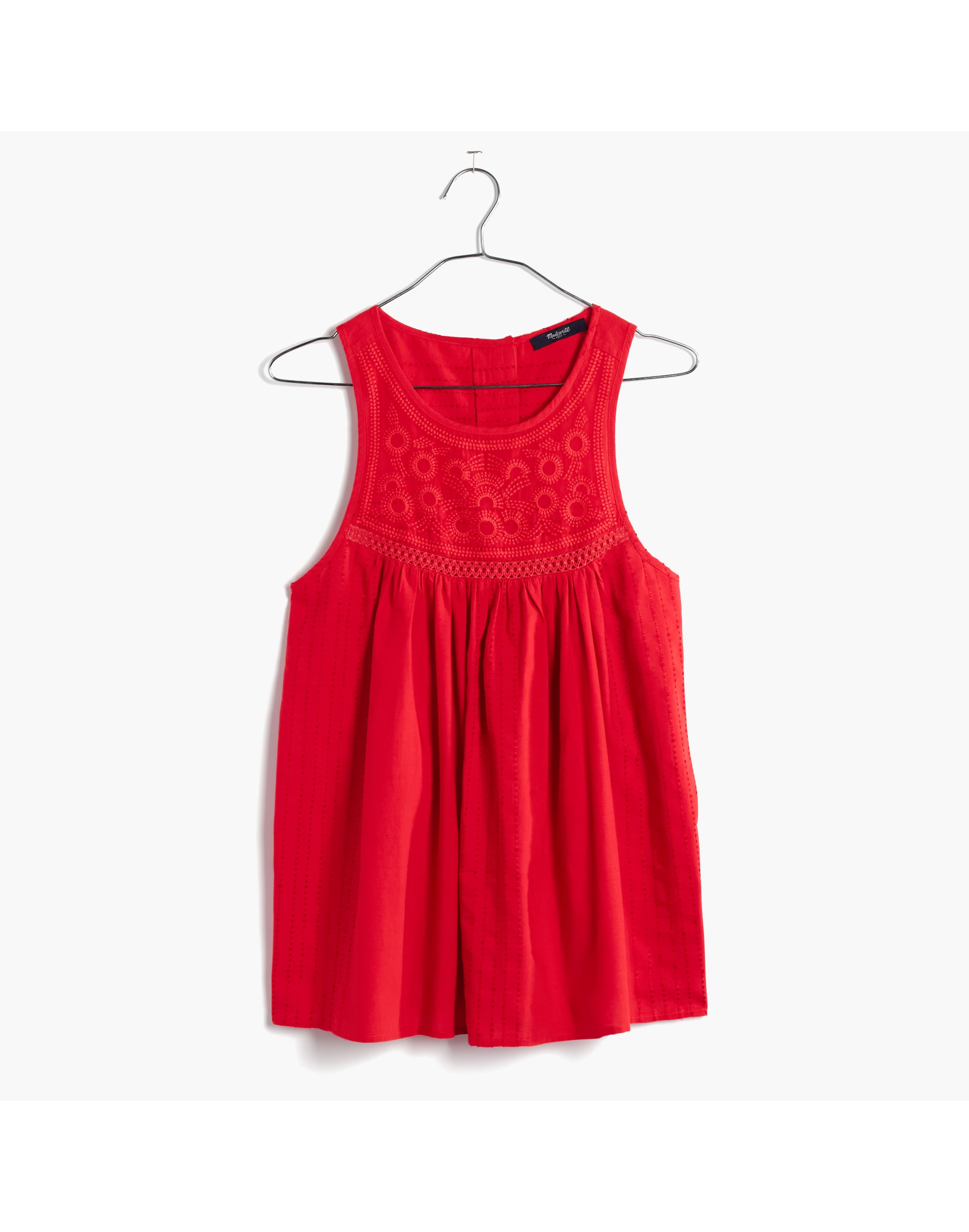 Embroidered Swing Tank Top