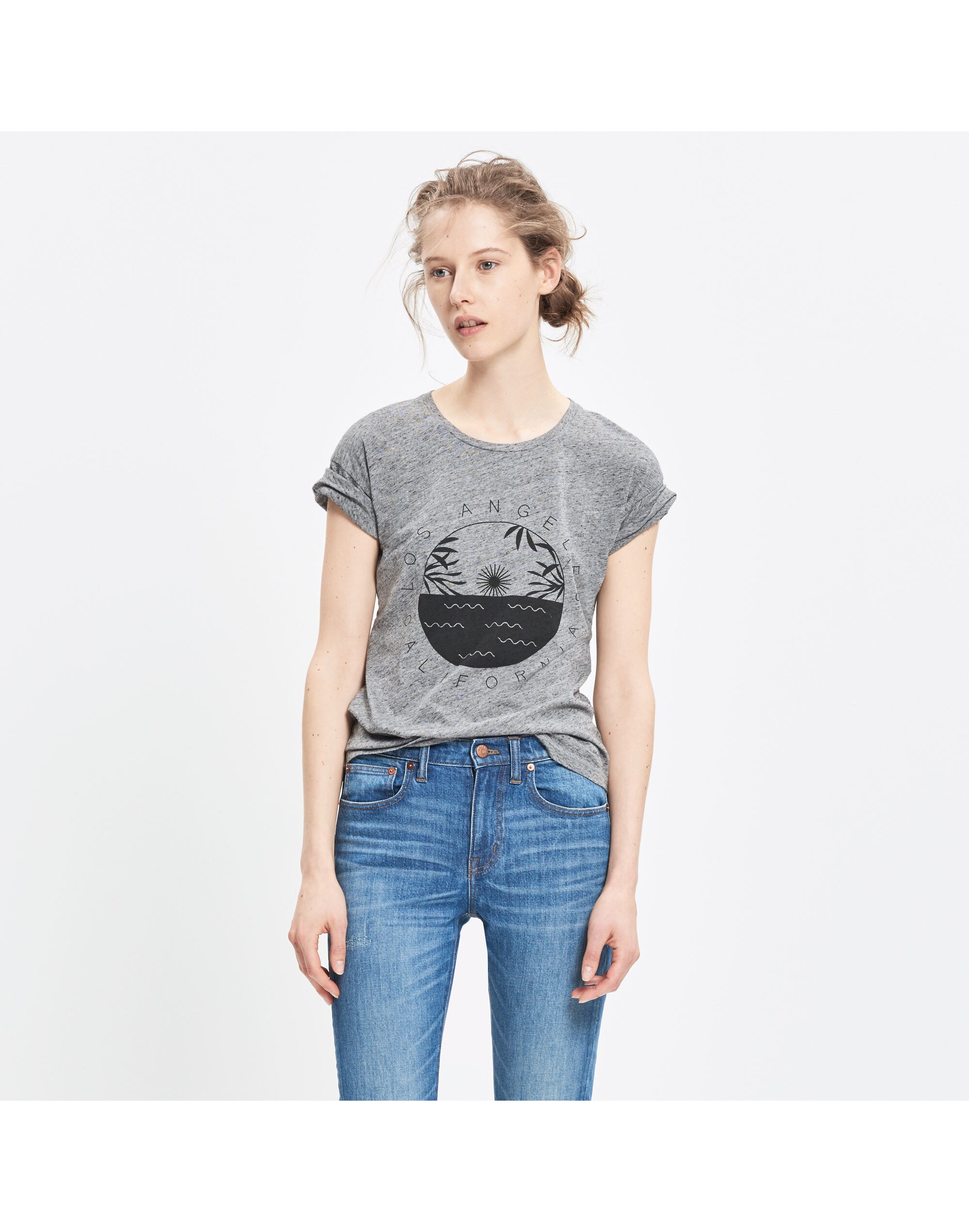 Whisper Cotton Los Angeles Crewneck Tee