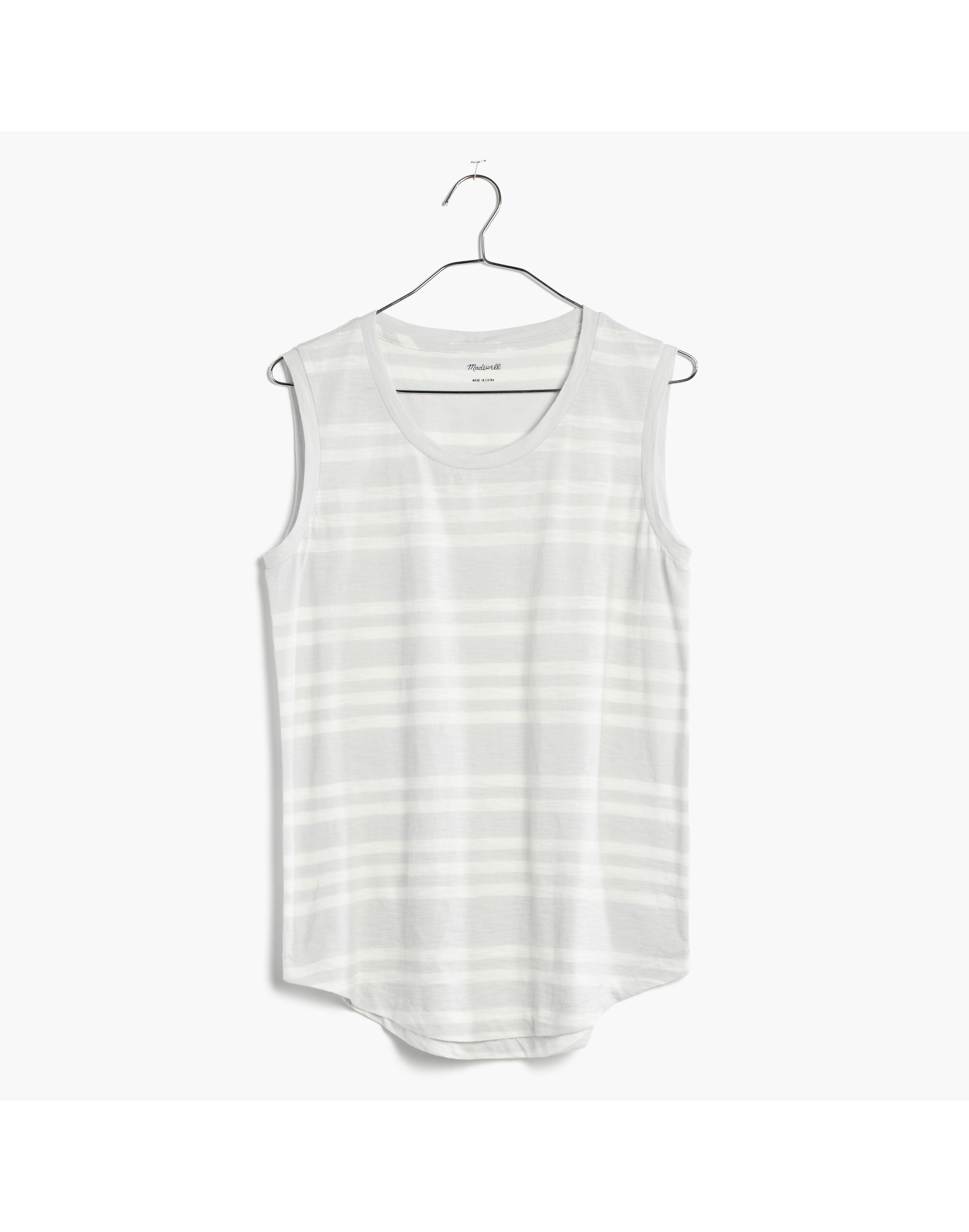 Whisper Cotton Muscle Tank in Menlo Stripe
