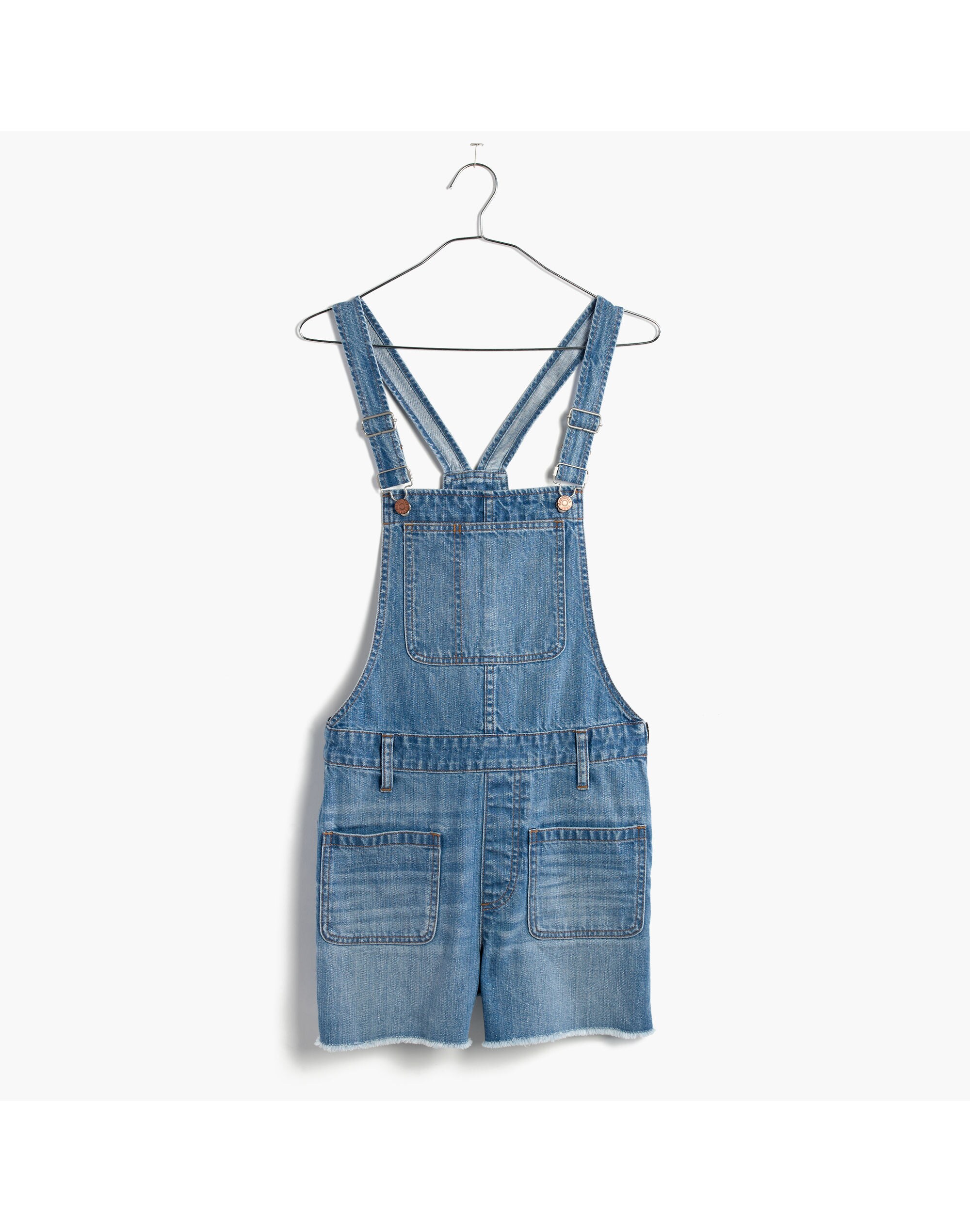 Adirondack Short Overalls in Isley Wash