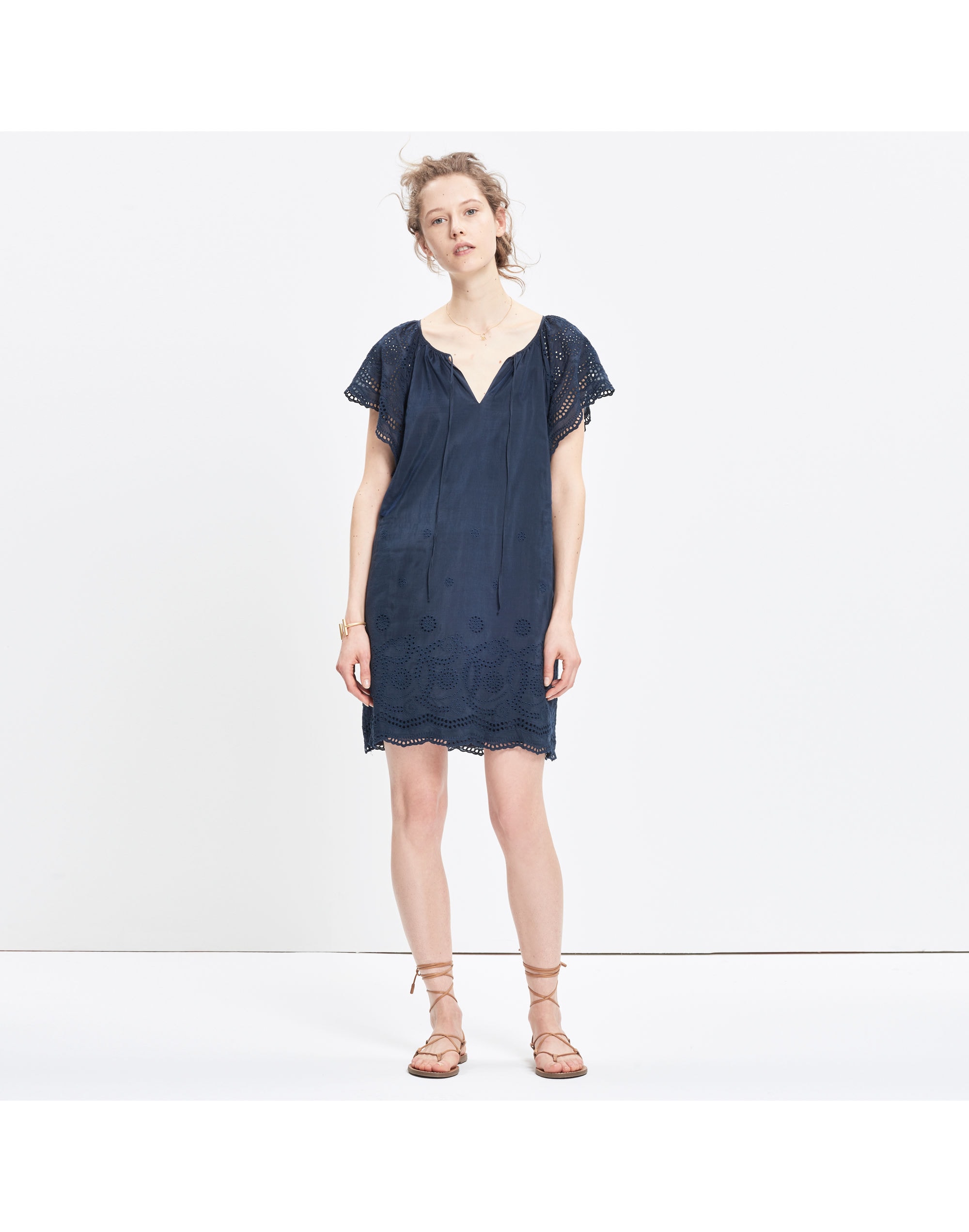 Embroidered Eyelet Moontide Dress