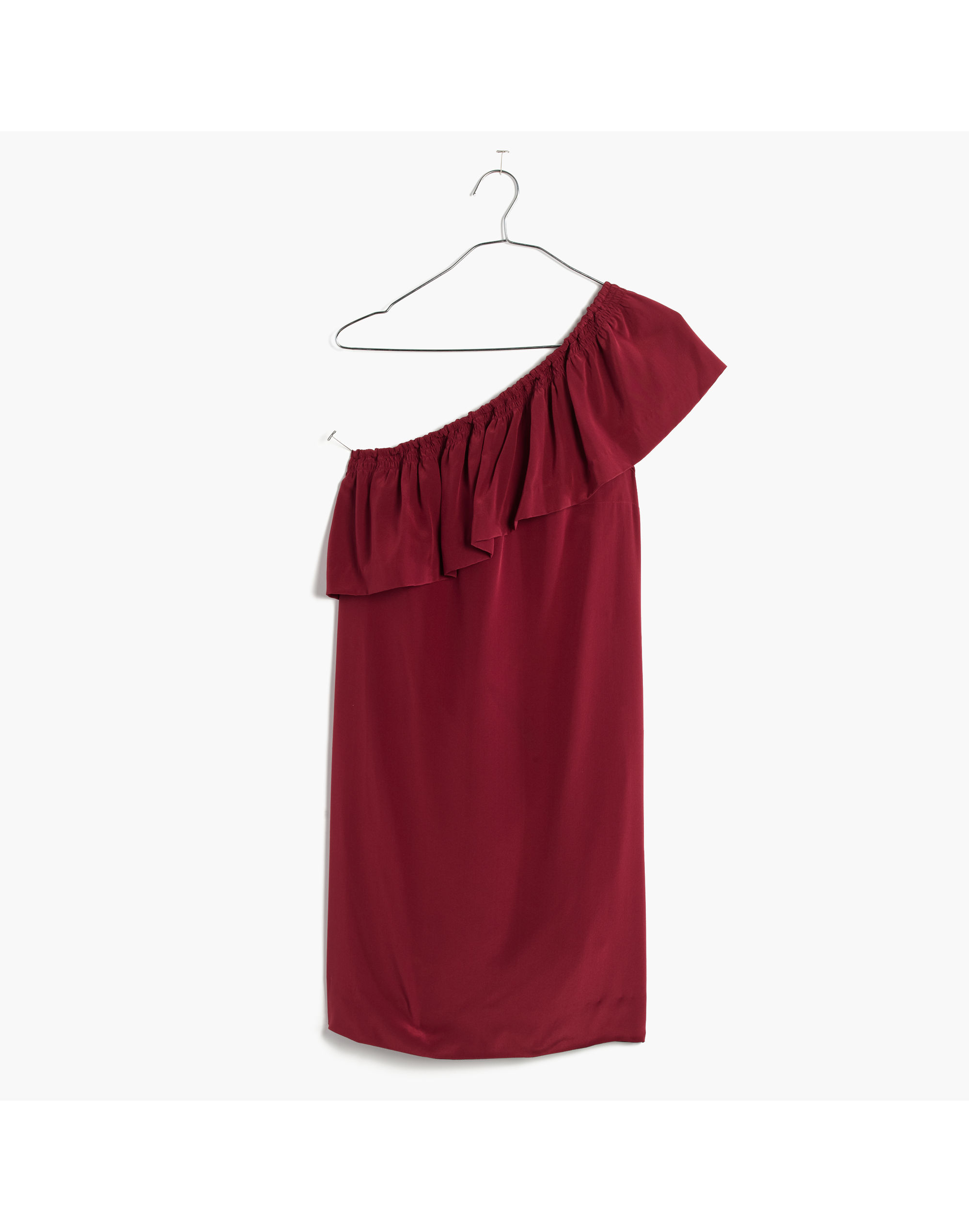 Silk One-Shoulder Dress