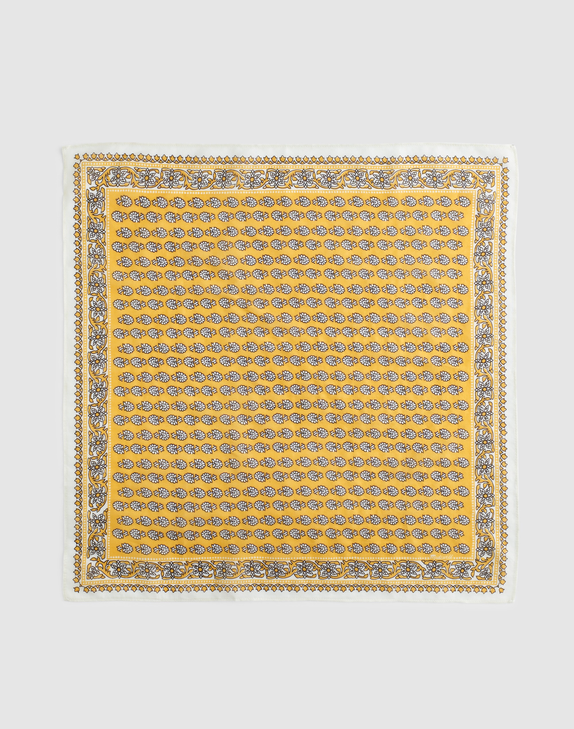 Madewell Organic Cotton Bandana In Yellow