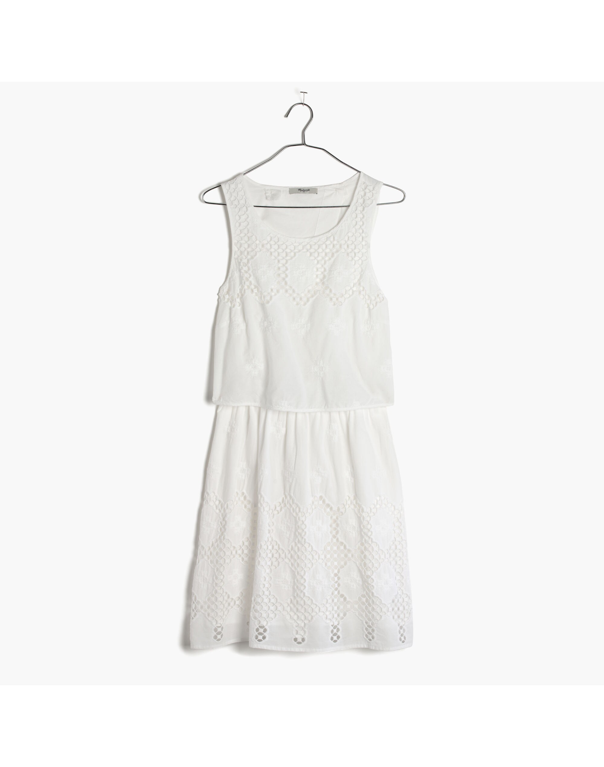 Eyelet Overlay Dress