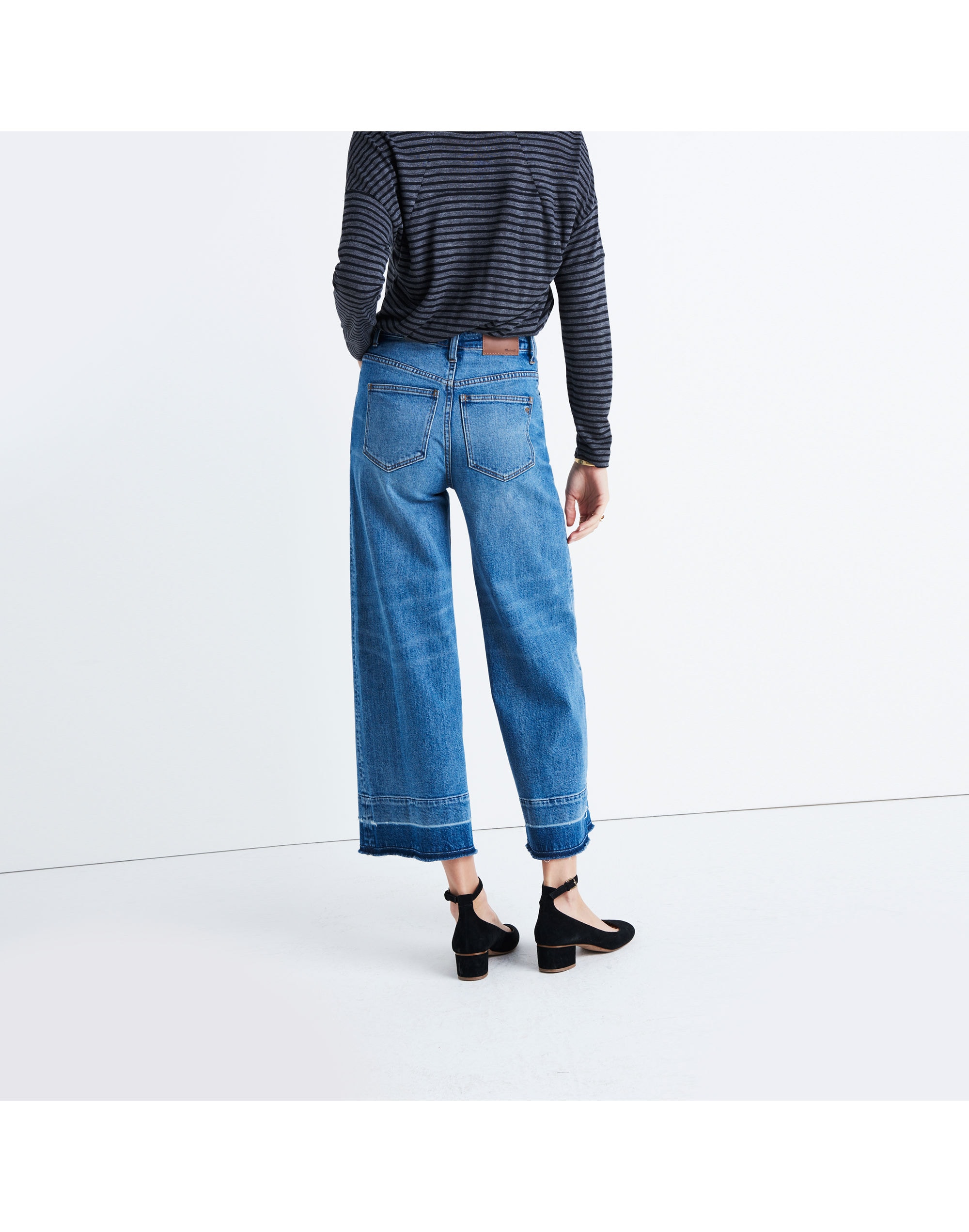 Wide-Leg Crop Jeans: Drop-Hem Edition