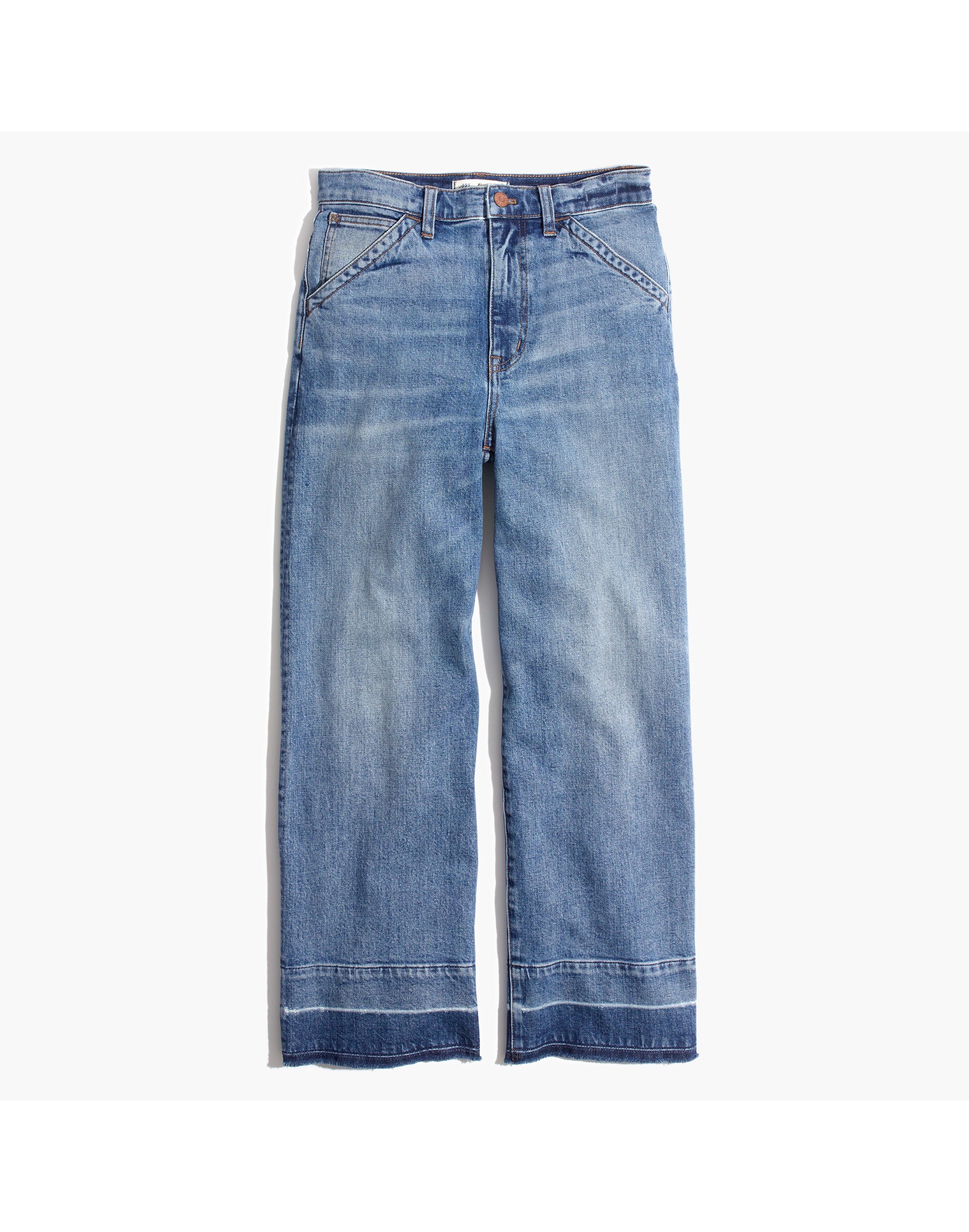 Wide-Leg Crop Jeans: Drop-Hem Edition