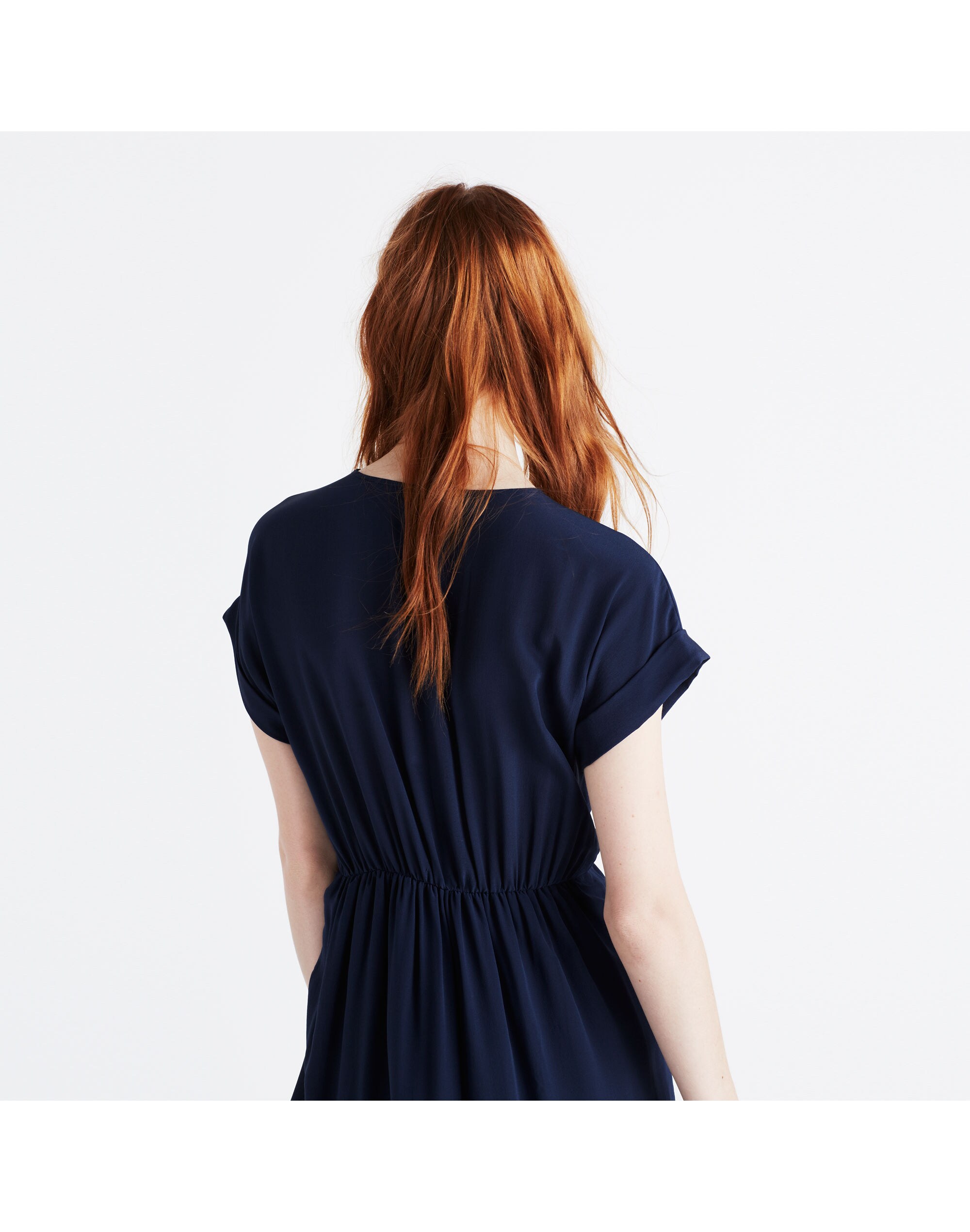 Silk Wrap-Front Maxi Dress