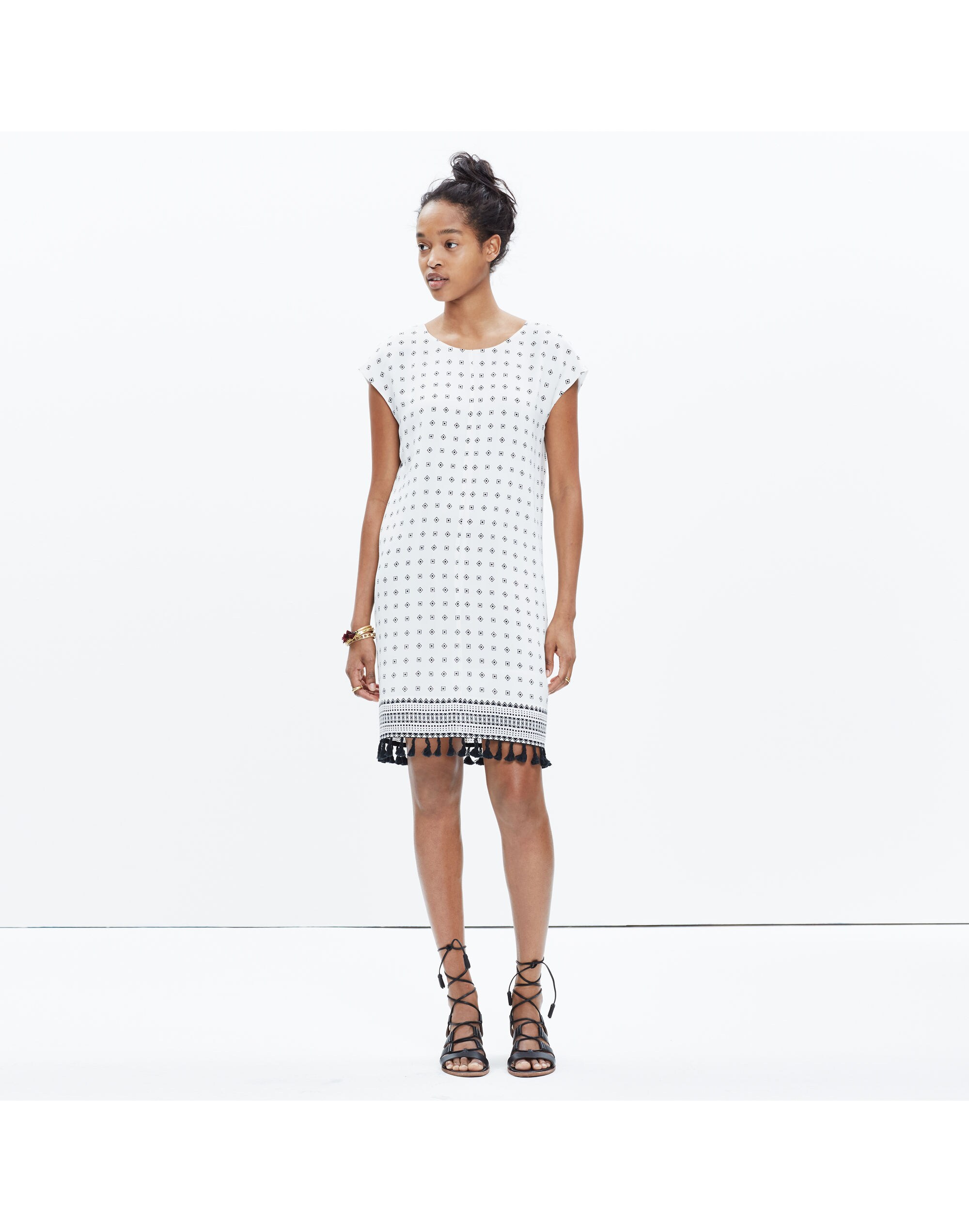 Scatterblock Tassel Dress