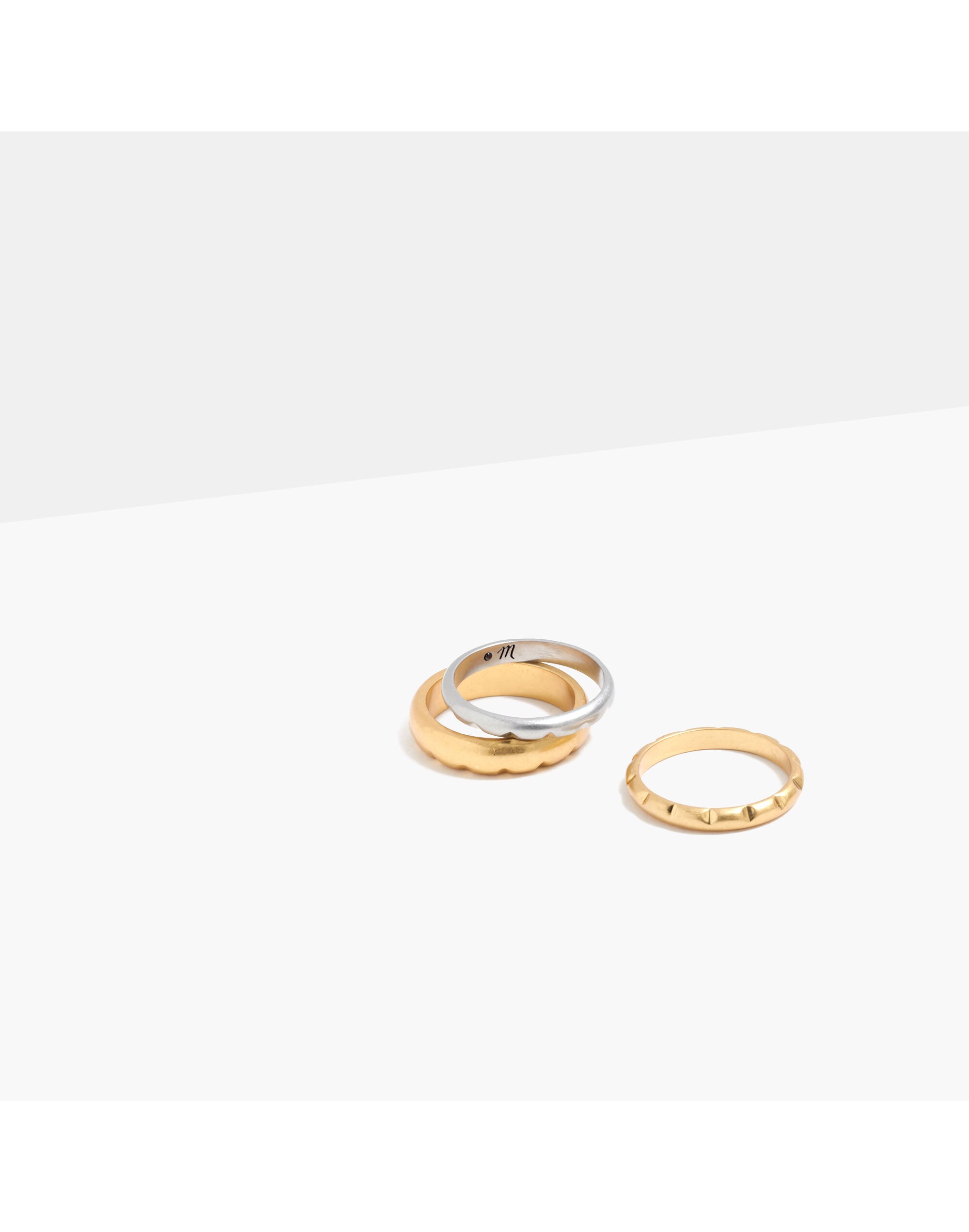 Facet Stacking Ring Set