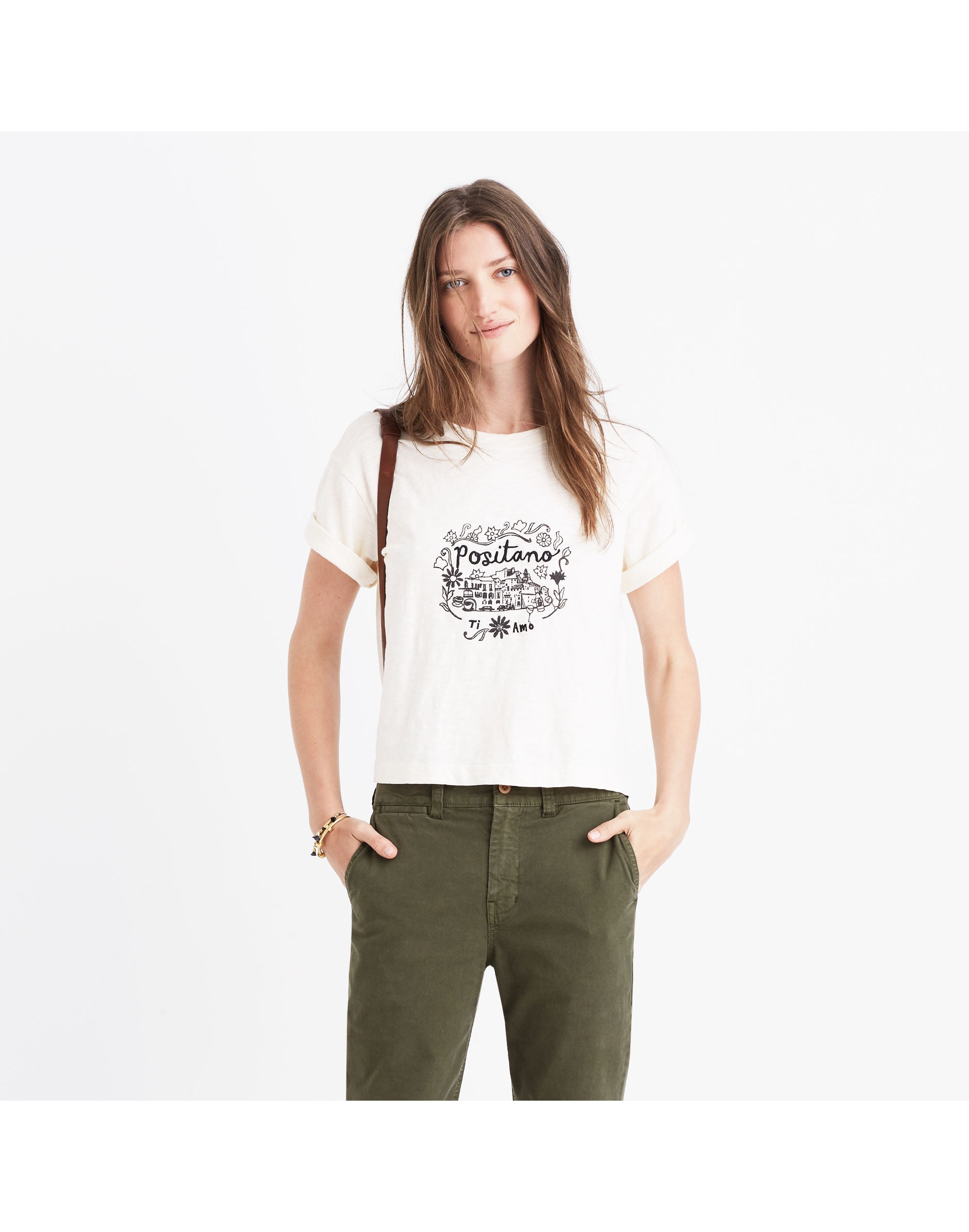 positano ti amo graphic tee