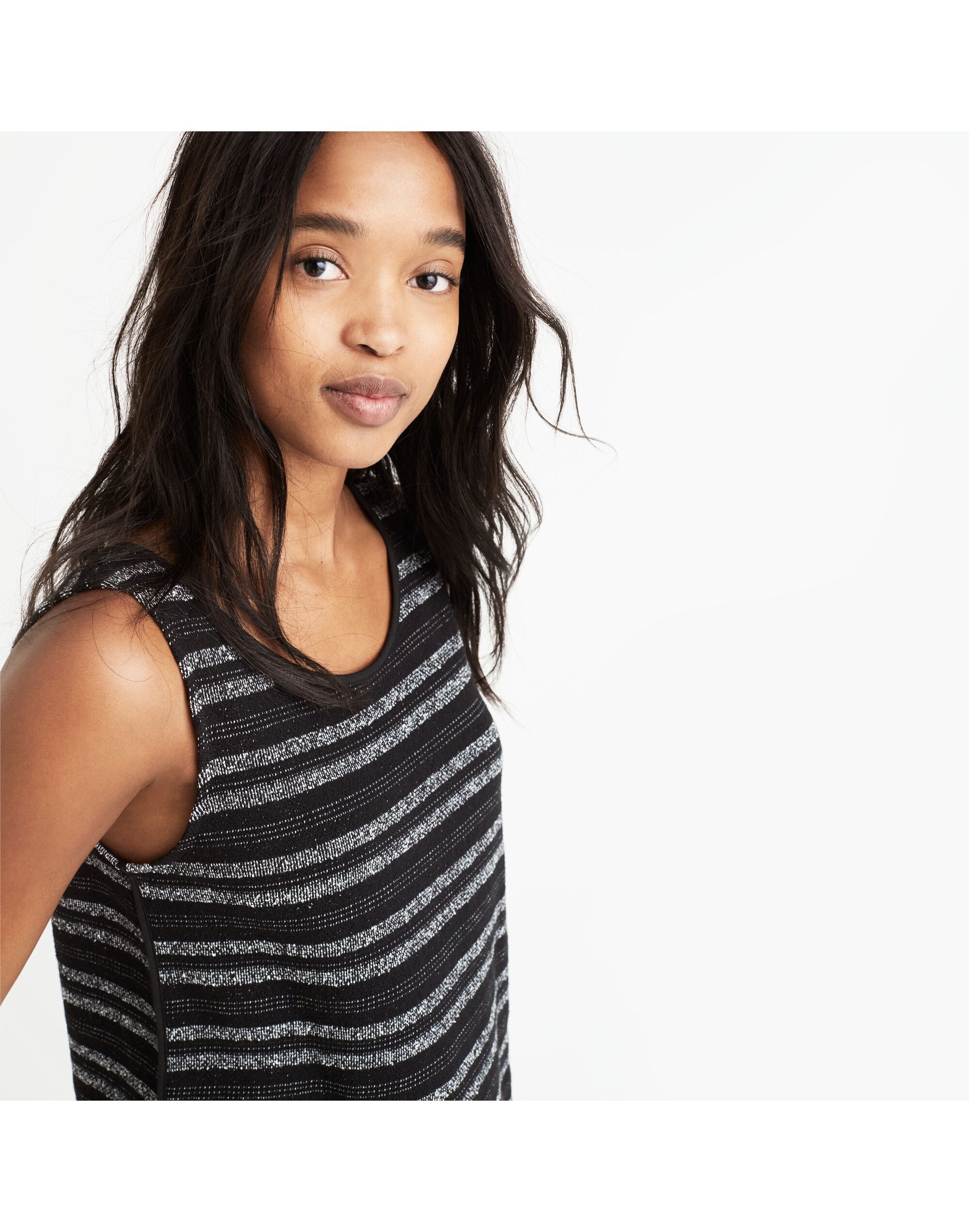 Terry V-Back Tank Top