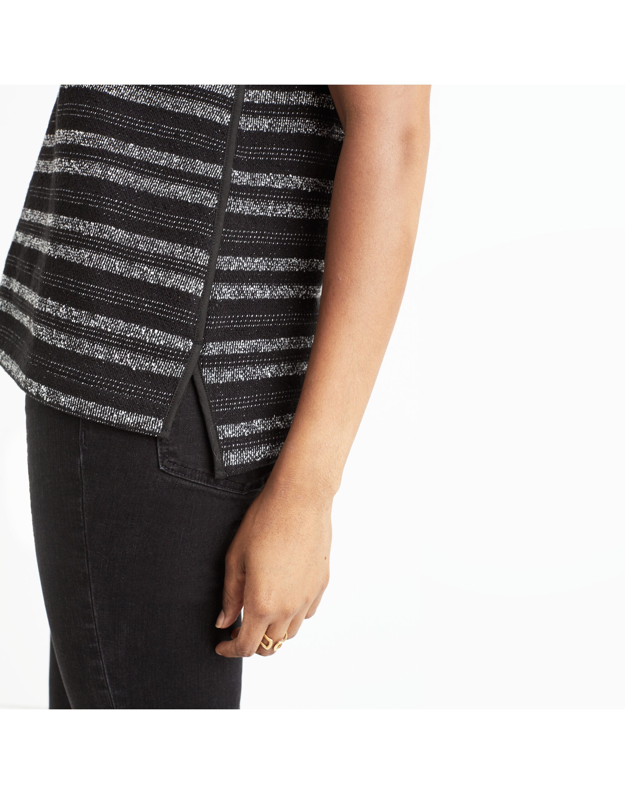 Terry V-Back Tank Top