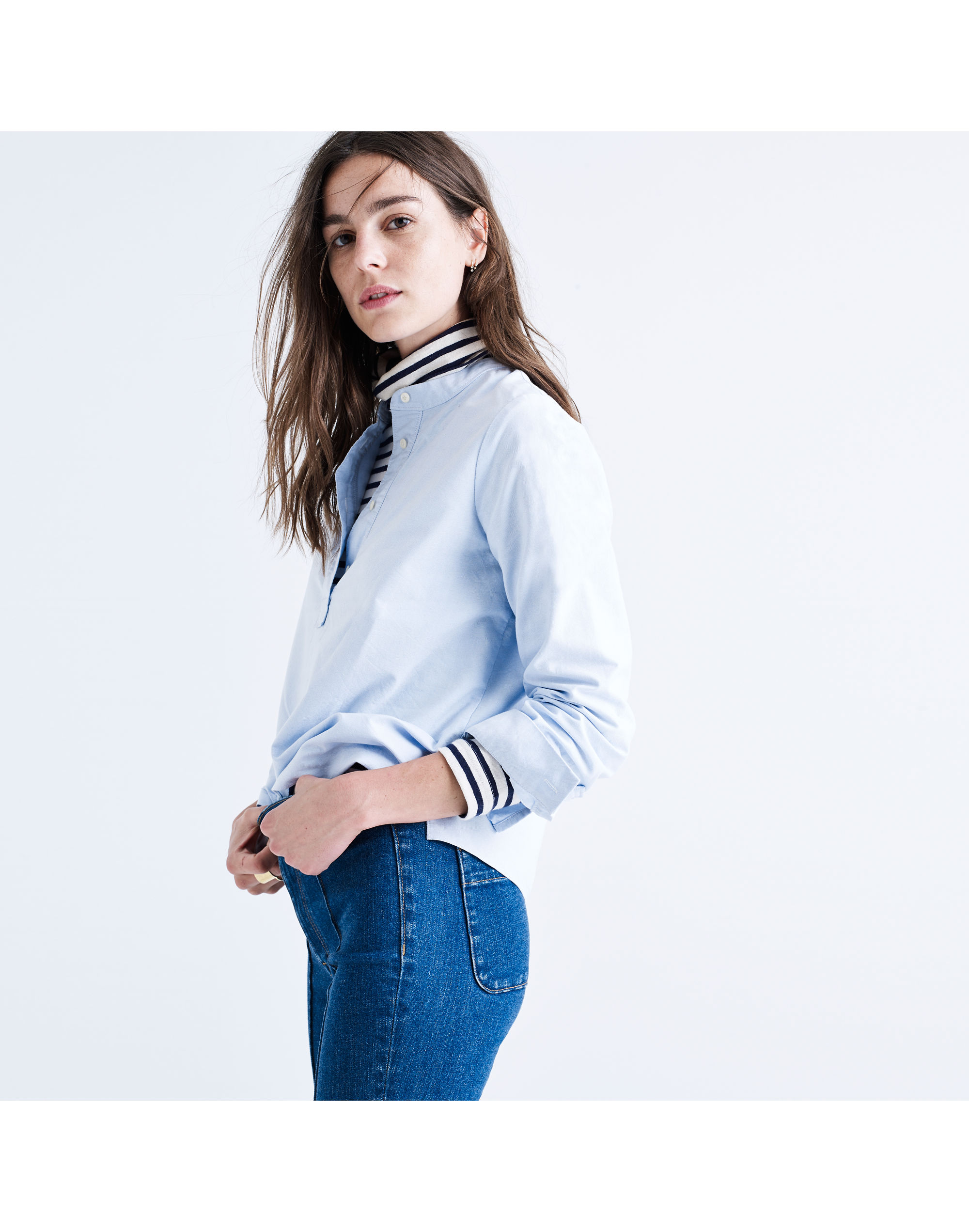 oxford popover shirt