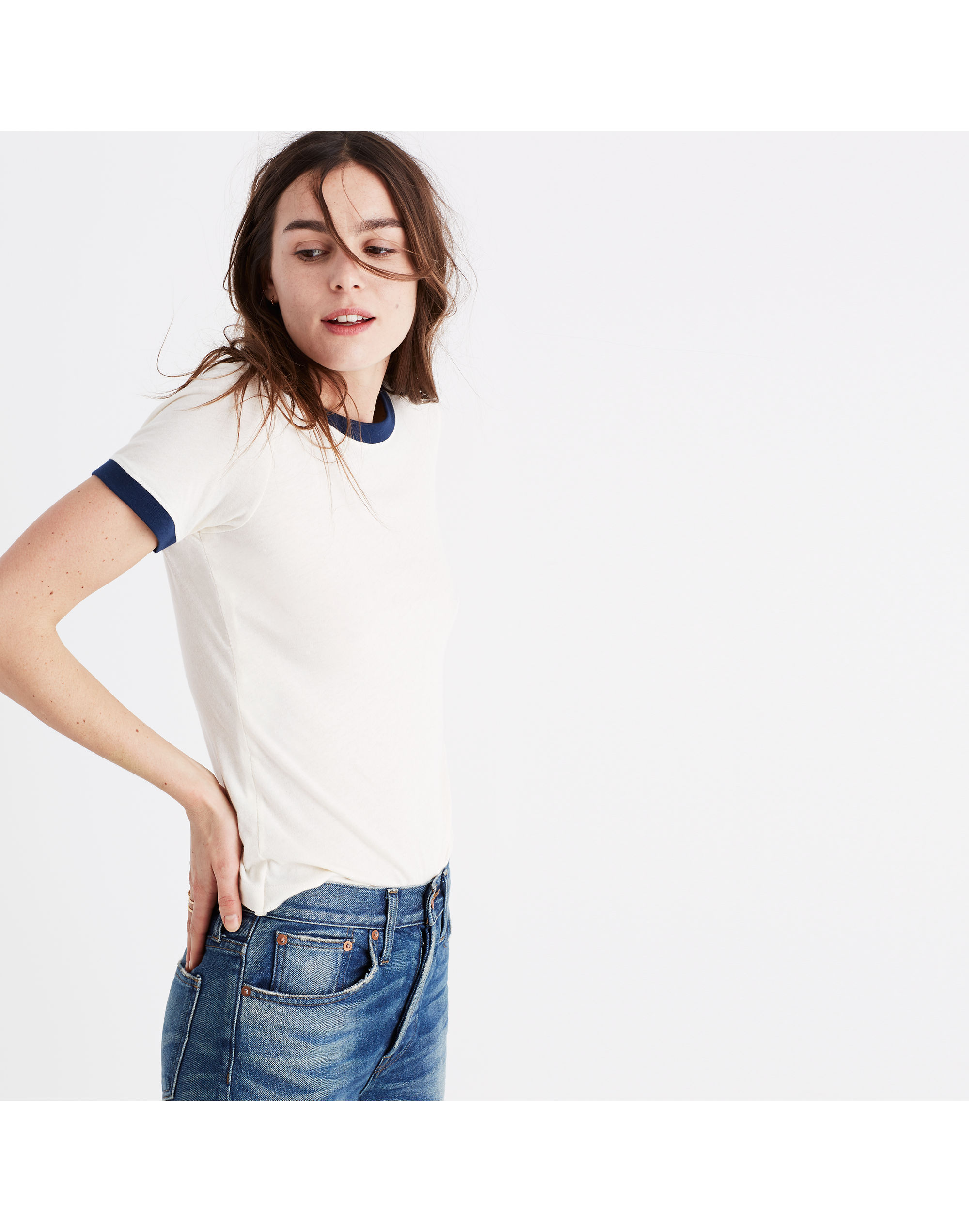 Rivet &amp; Thread Ringer Tee in Vintage Linen