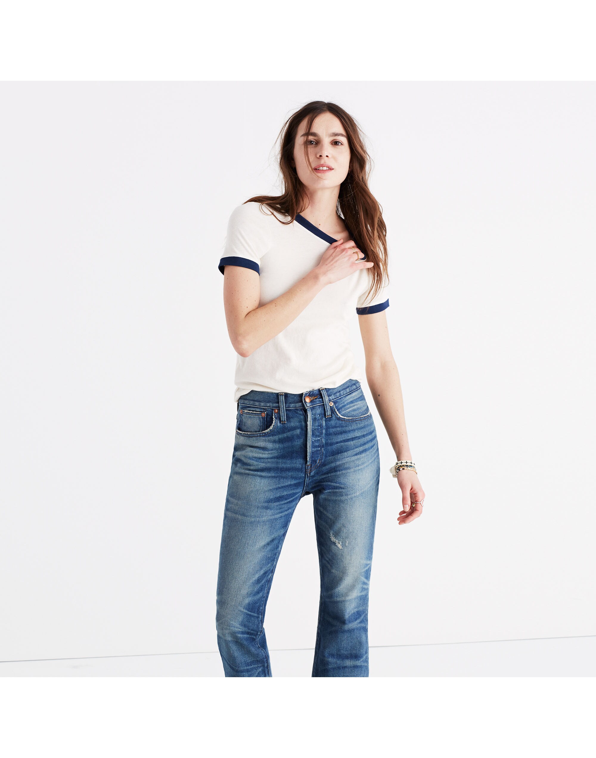 Rivet &amp; Thread Ringer Tee in Vintage Linen