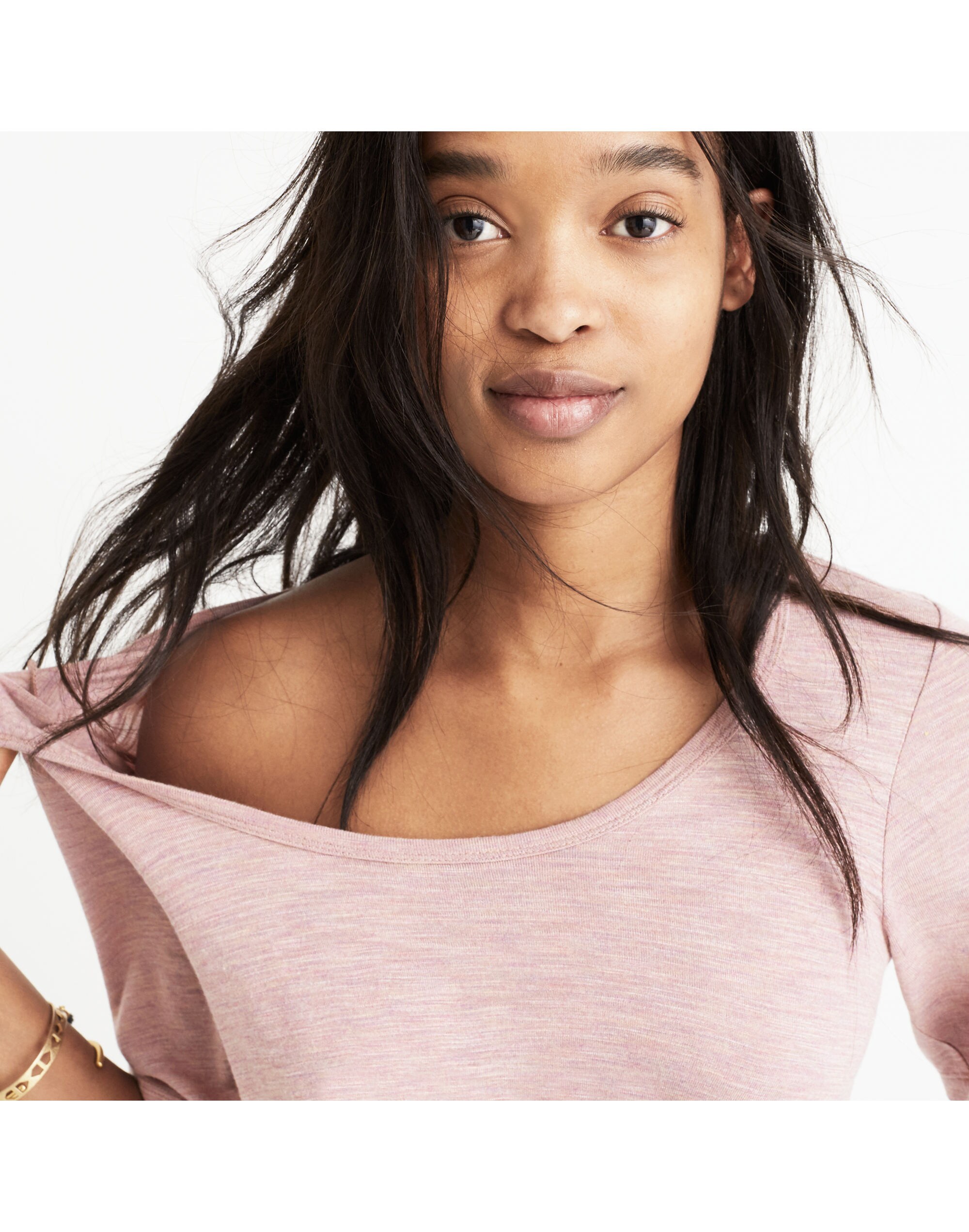 Anthem Scoop Elbow-Sleeve Tee