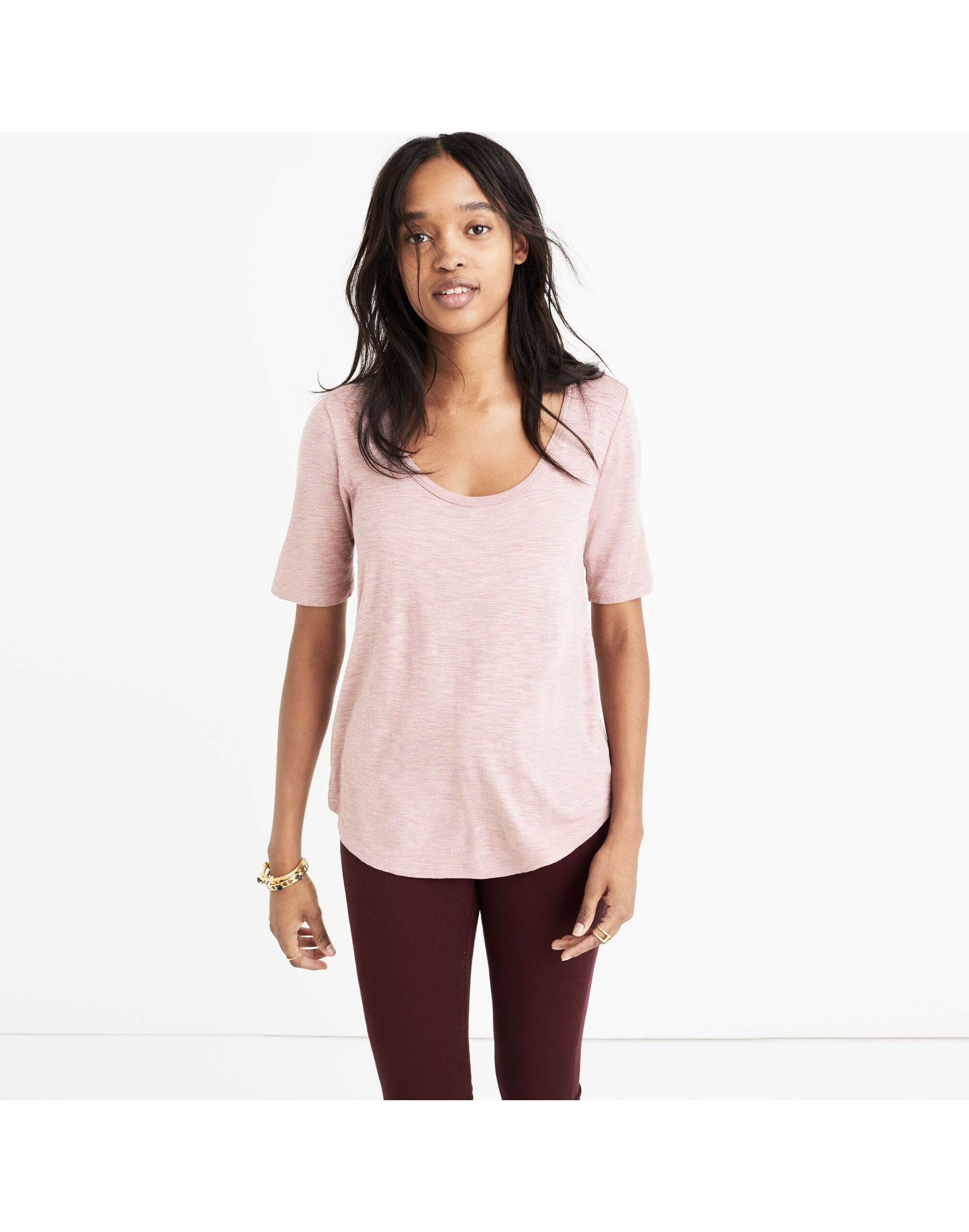 Anthem Scoop Elbow-Sleeve Tee