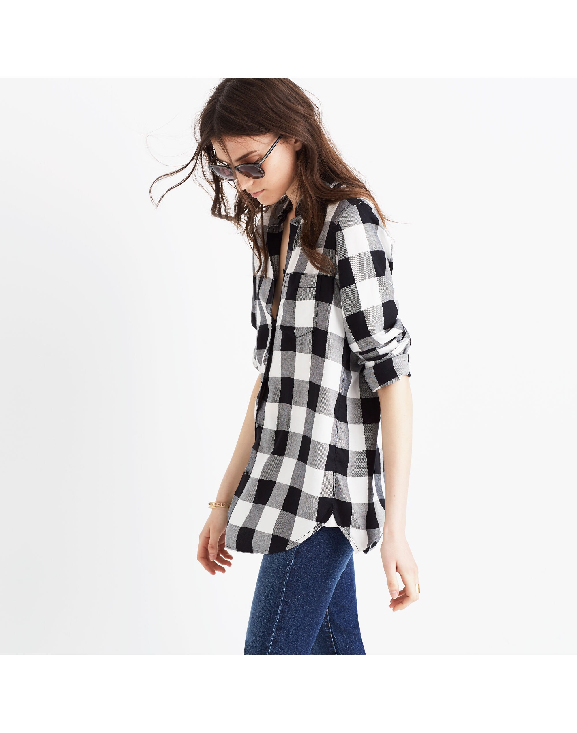 Slim Ex-Boyfriend Shirt in Buffalo Check
