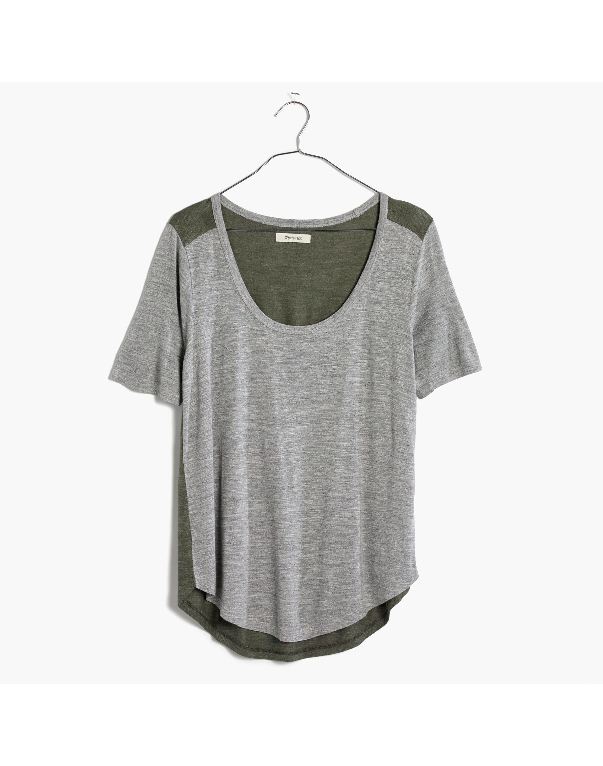 Anthem Scoop Elbow-Sleeve Tee in Colorblock