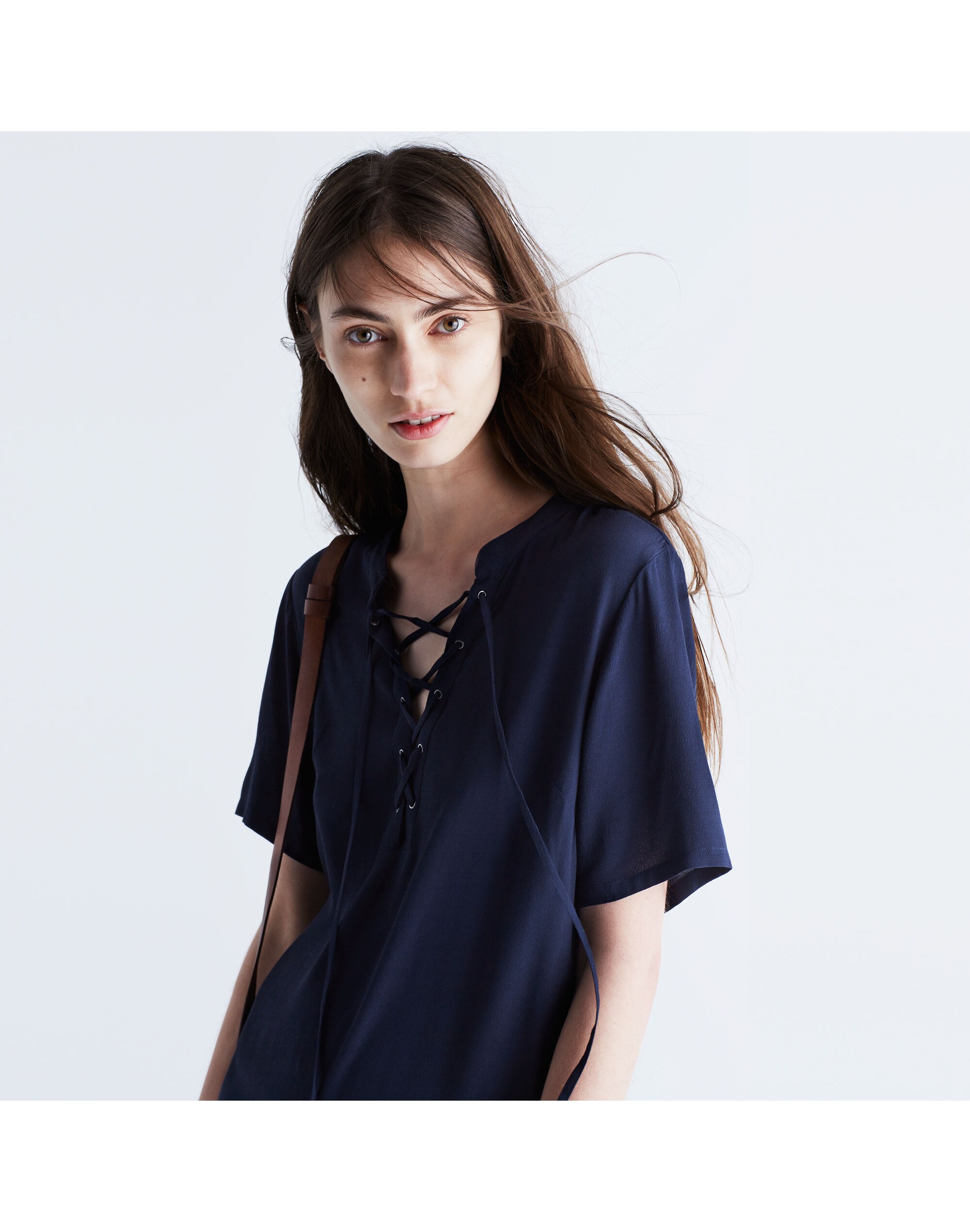 Novella Lace-Up Dress
