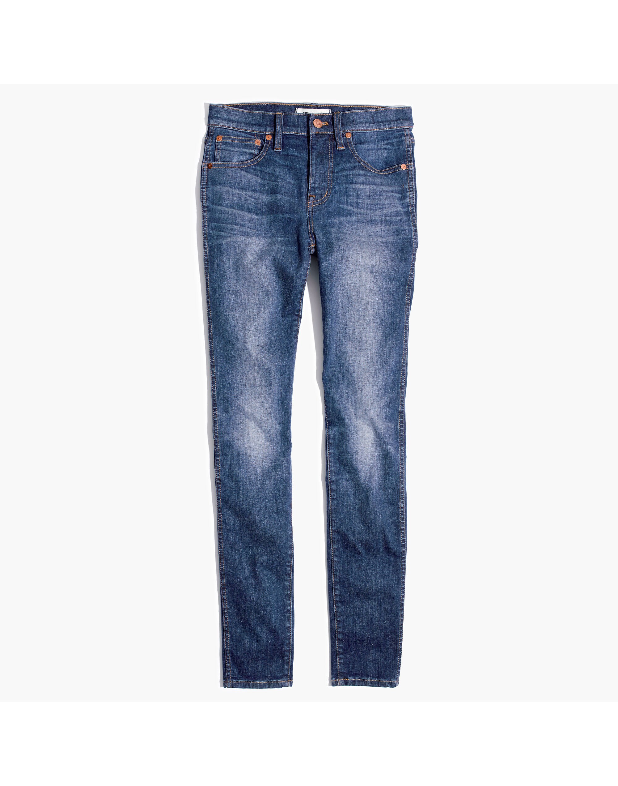 9" High-Rise Skinny Jeans in Polly Wash