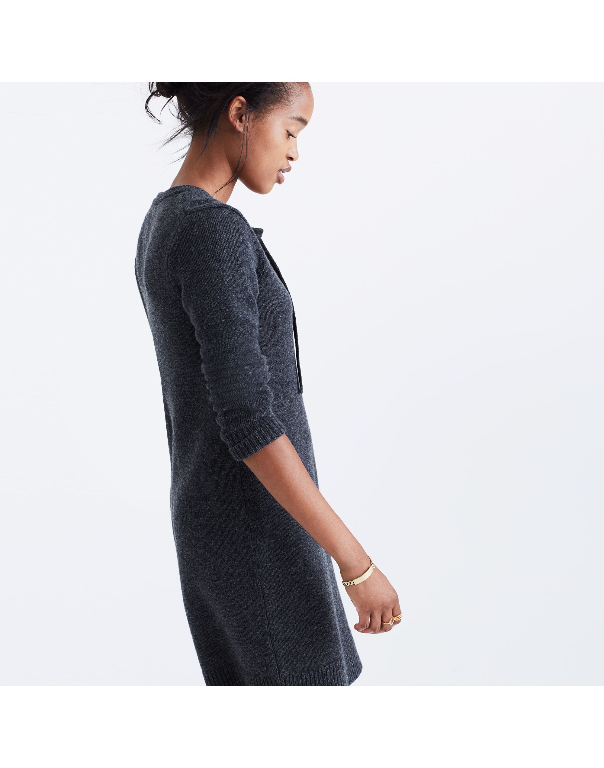 Lace-Up Sweater-Dress