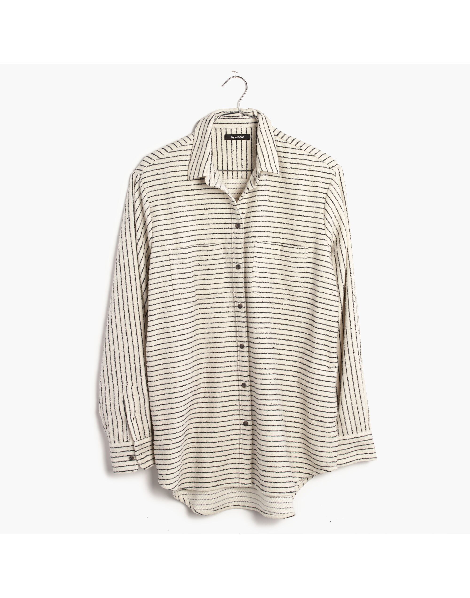 Flannel Oversized Ex-Boyfriend Shirt in Mick Stripe