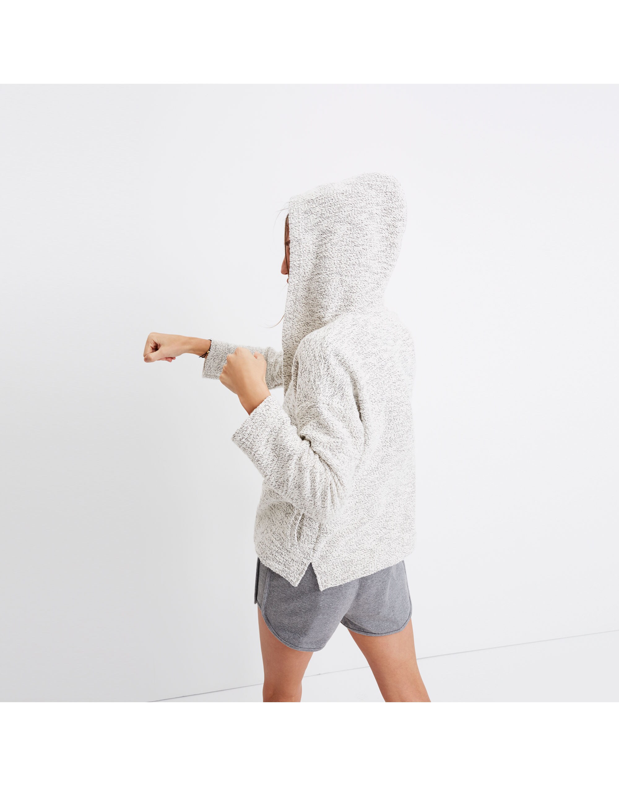 Textural Hooded Jacket