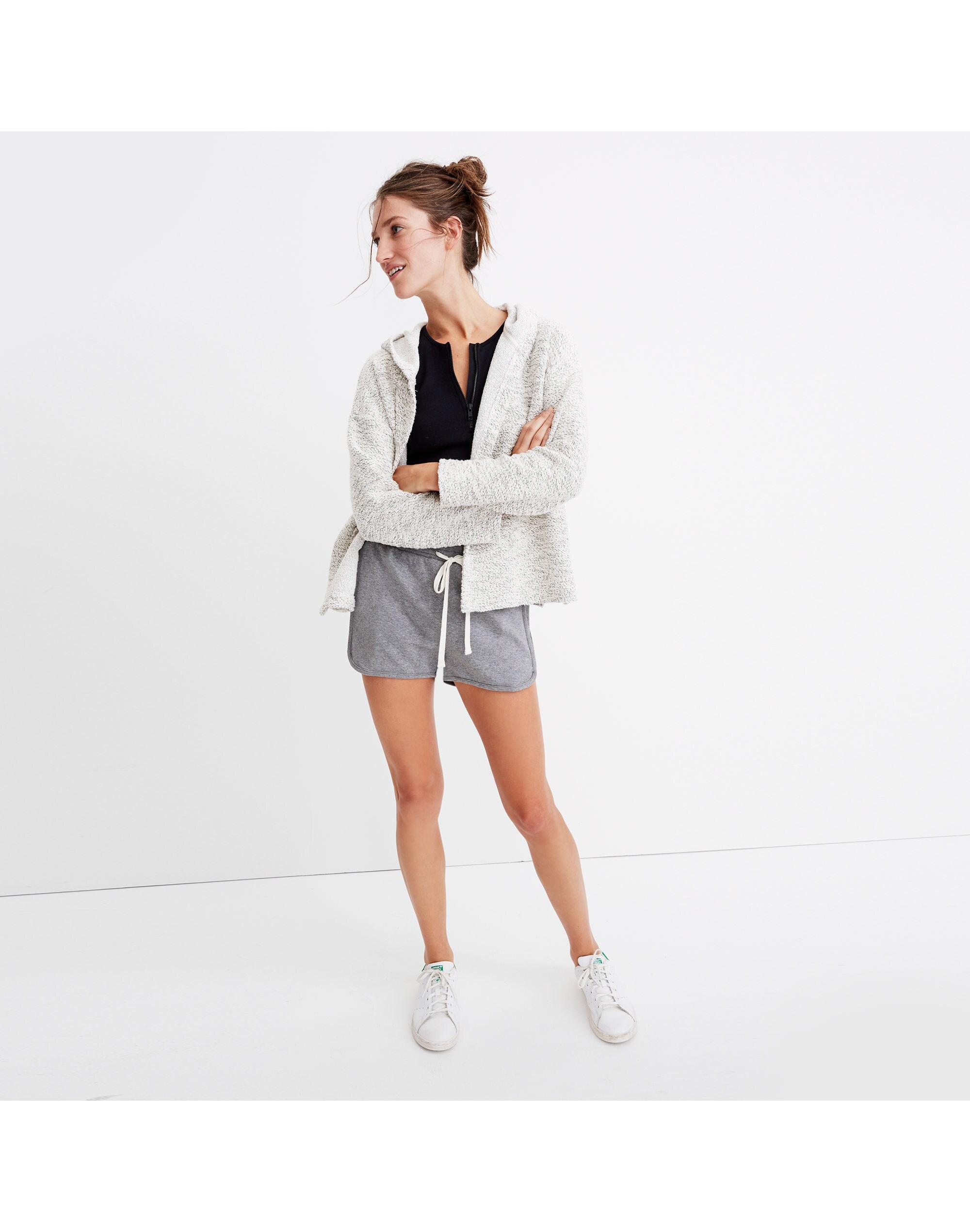 Textural Hooded Jacket