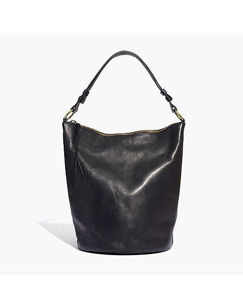 The Lisbon O-Ring Bucket Bag in Leather