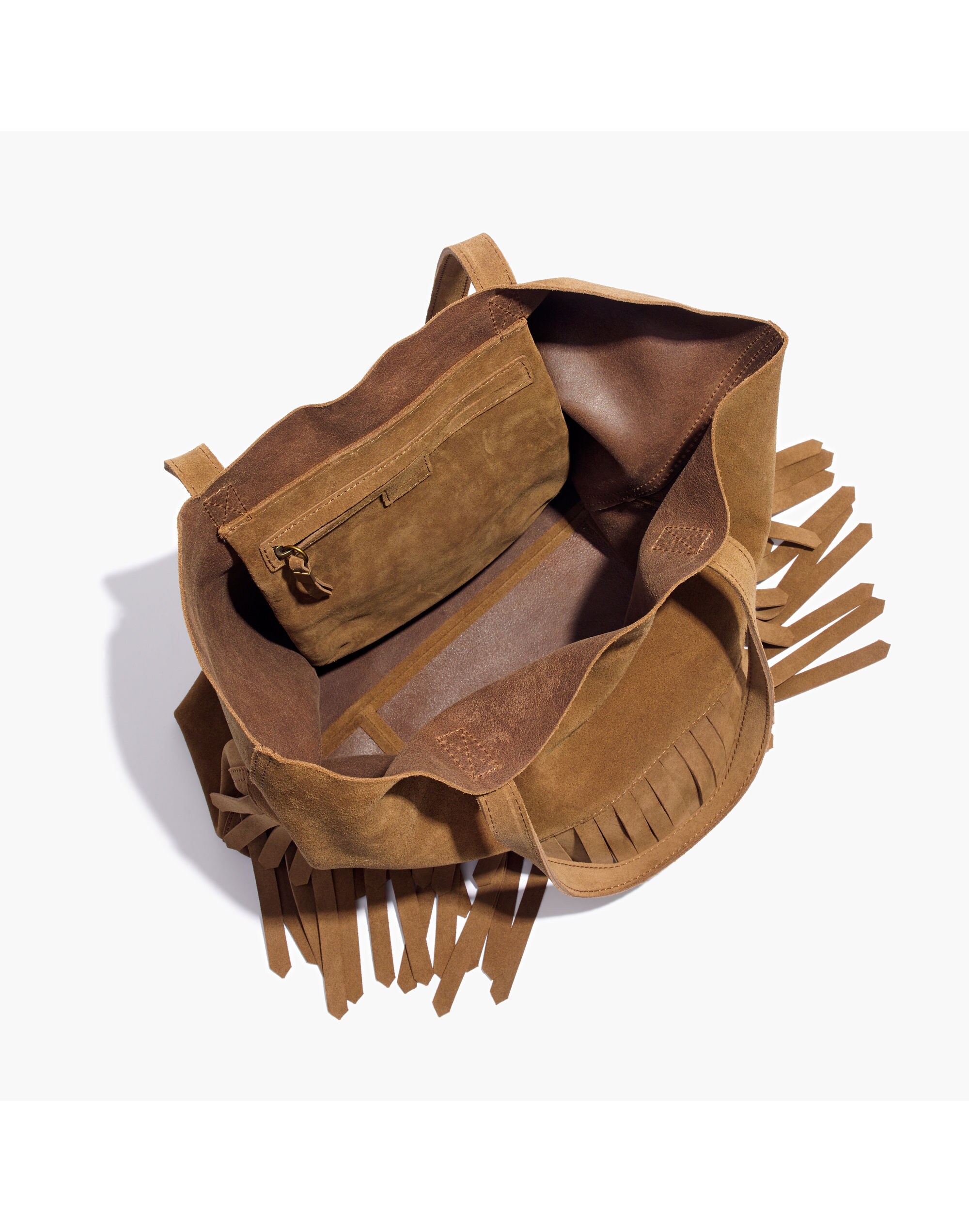 The Transport Tote: Suede Fringe Edition