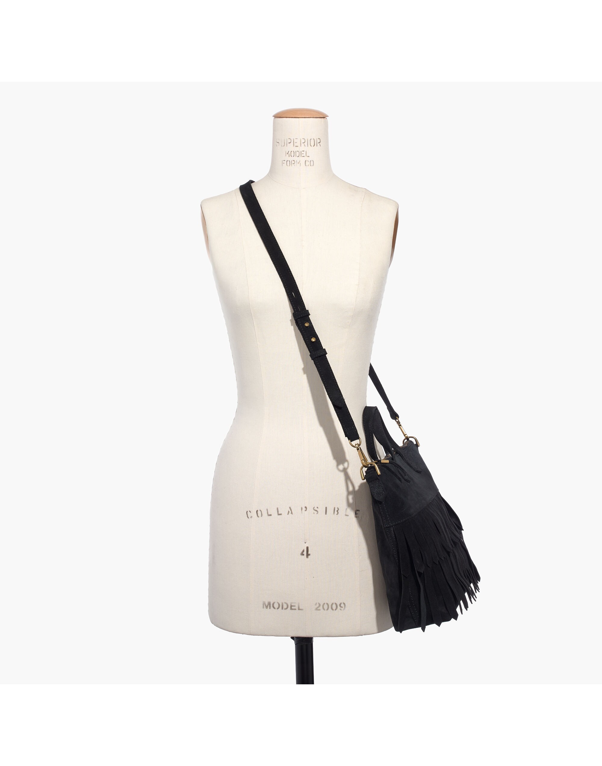 The Transport Crossbody: Suede Fringe Edition