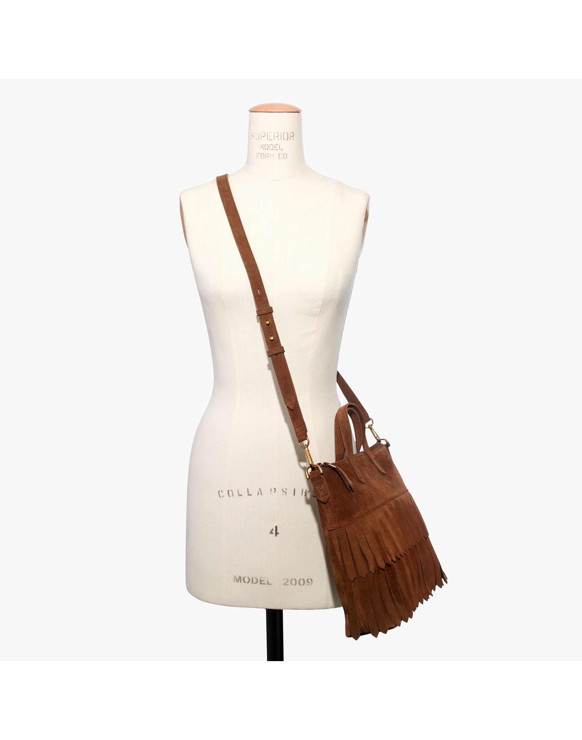 The Transport Crossbody: Suede Fringe Edition