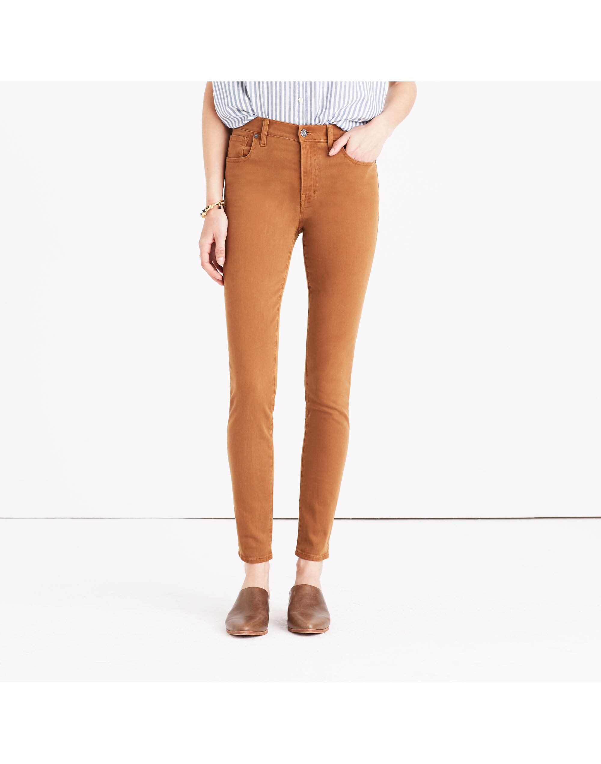 Taller 9" High-Rise Skinny Jeans: Garment-Dyed Edition